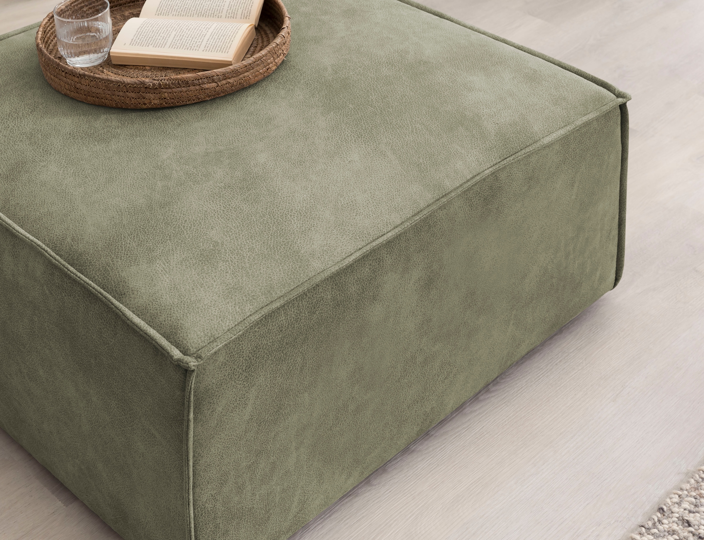 Home affaire Sessel »SHERWOOD«, Loveseat und Hocker im Set, passend zur Polster-Serie SHERWOOD