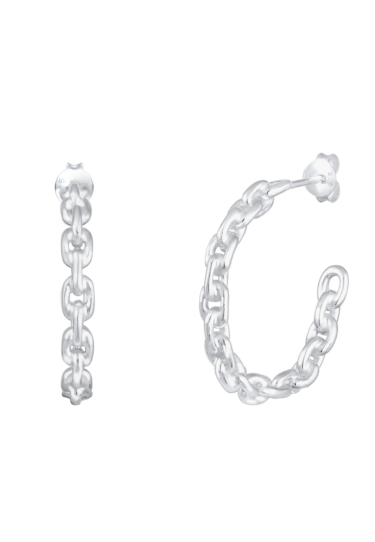 Elli Paar Creolen »Creolen Glieder Design 925 Sterling Silber«