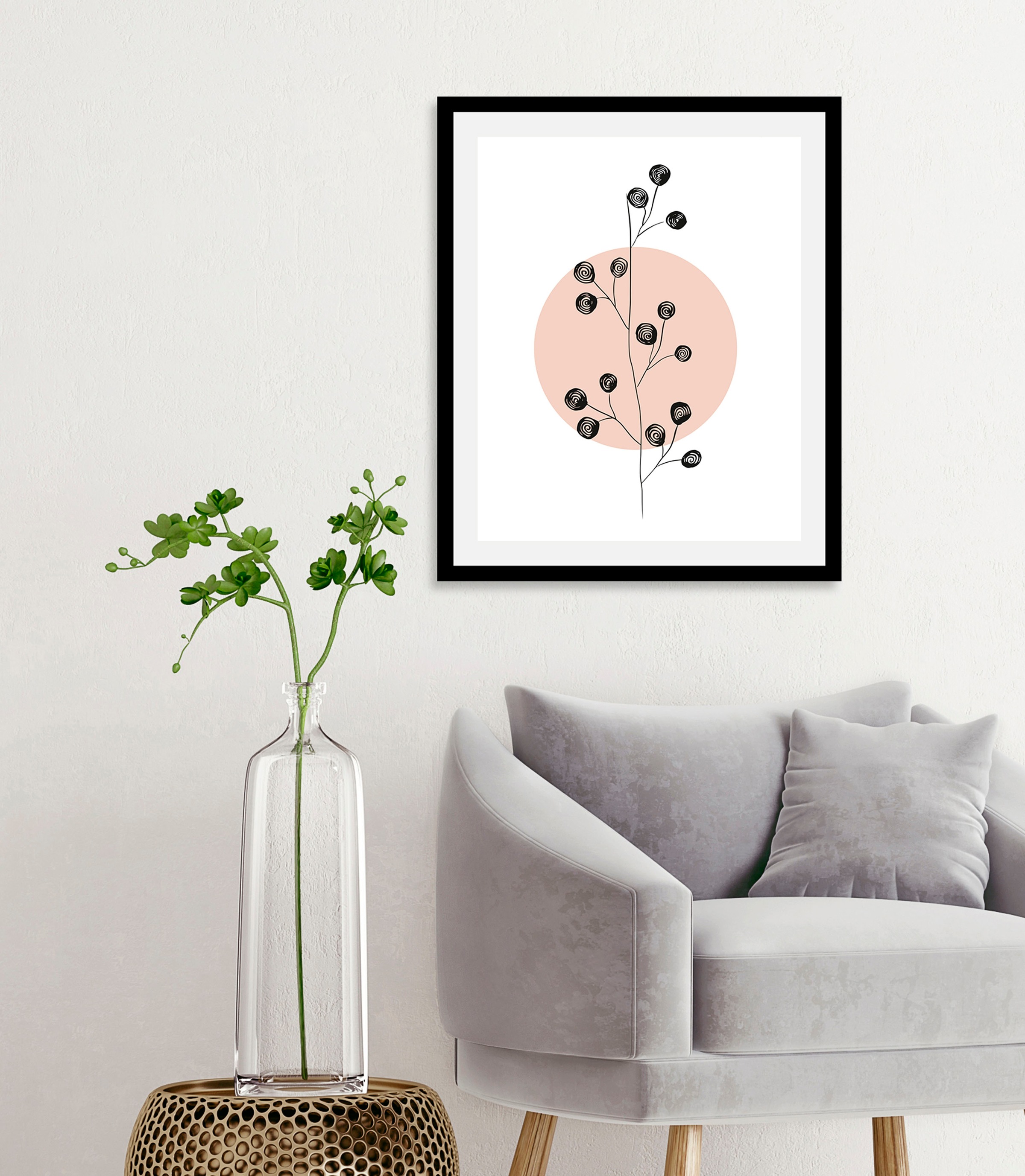 queence Bild »Hilma« 1 Stk. tlg. gerahmt günstig online kaufen
