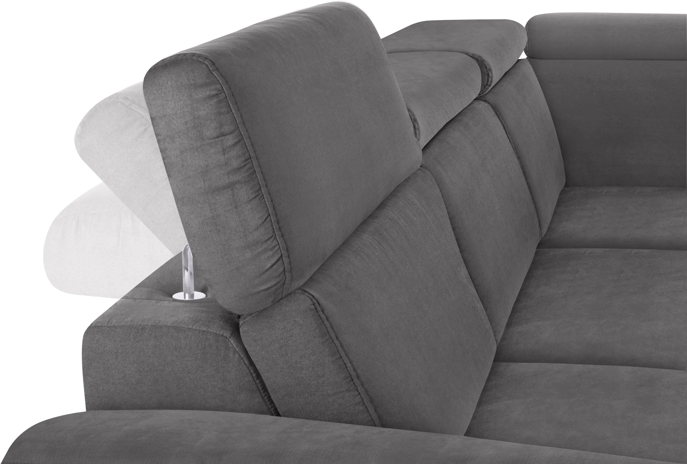 sit&more Ecksofa »Arngast L-Form« inklusive Kopfteilverstellung und Federkern
