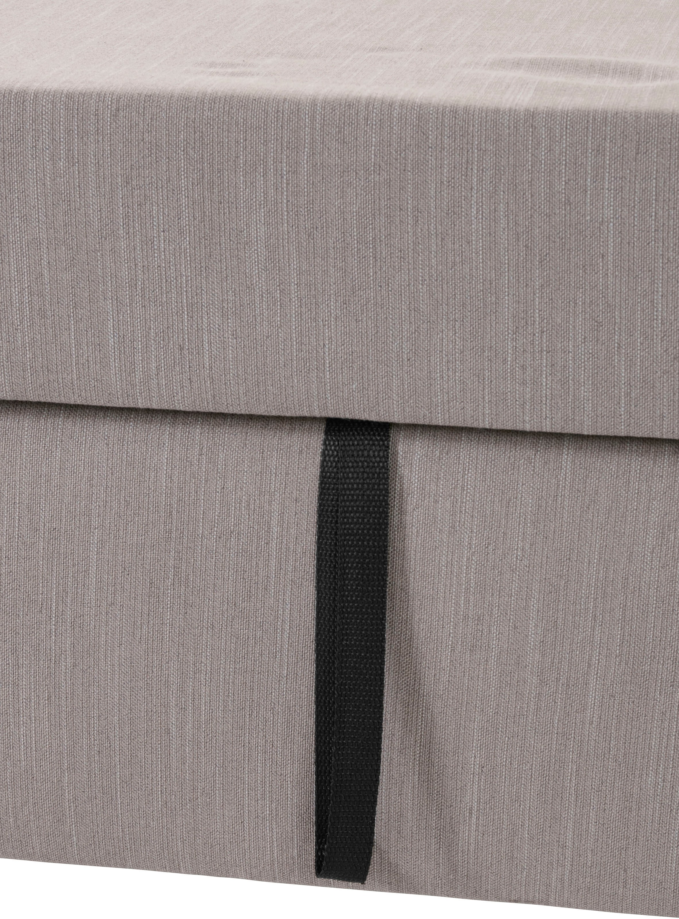 OTTO products Ecksofa »Grazzo, zeitlos und elegant, mit moderner Sitzheftung, L-Form«, hochwertige Stoffe aus recyceltem Material, Steppung im Sitzbereich