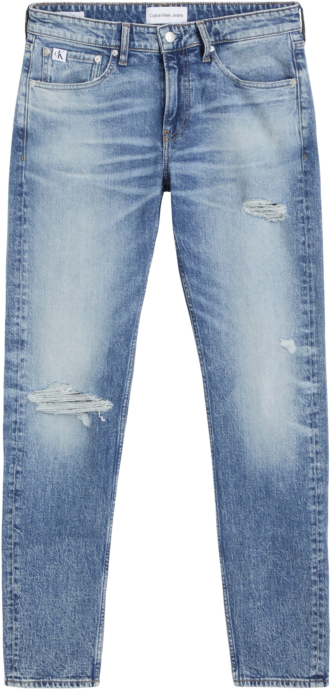 Calvin Klein Jeans Tapered-fit-Jeans »SLIM TAPER«, mit Leder-Badge