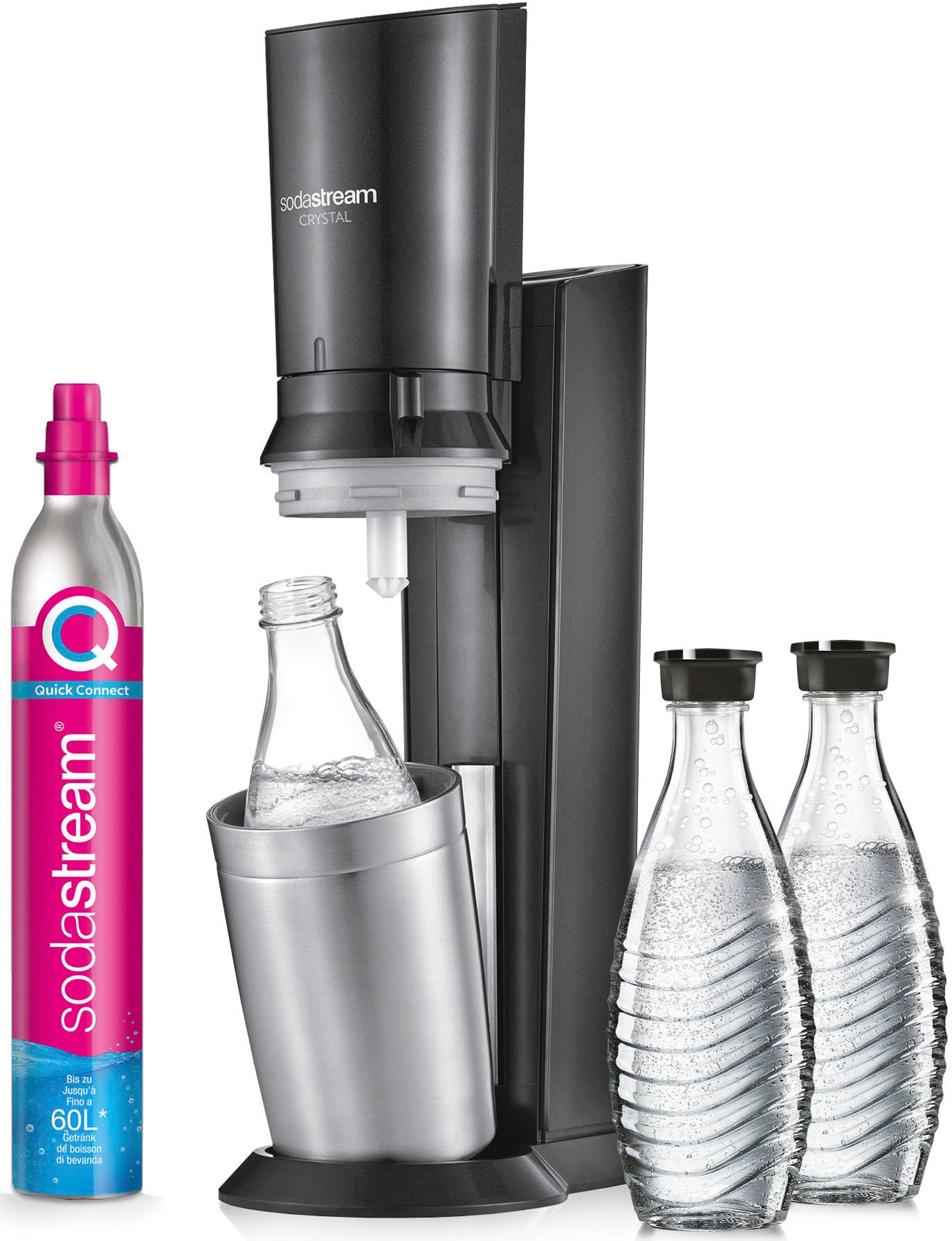 SodaStream Wassersprudler »Crystal 3.0 - Vorteilspack«, (Set, 5 tlg.), mit günstig online kaufen