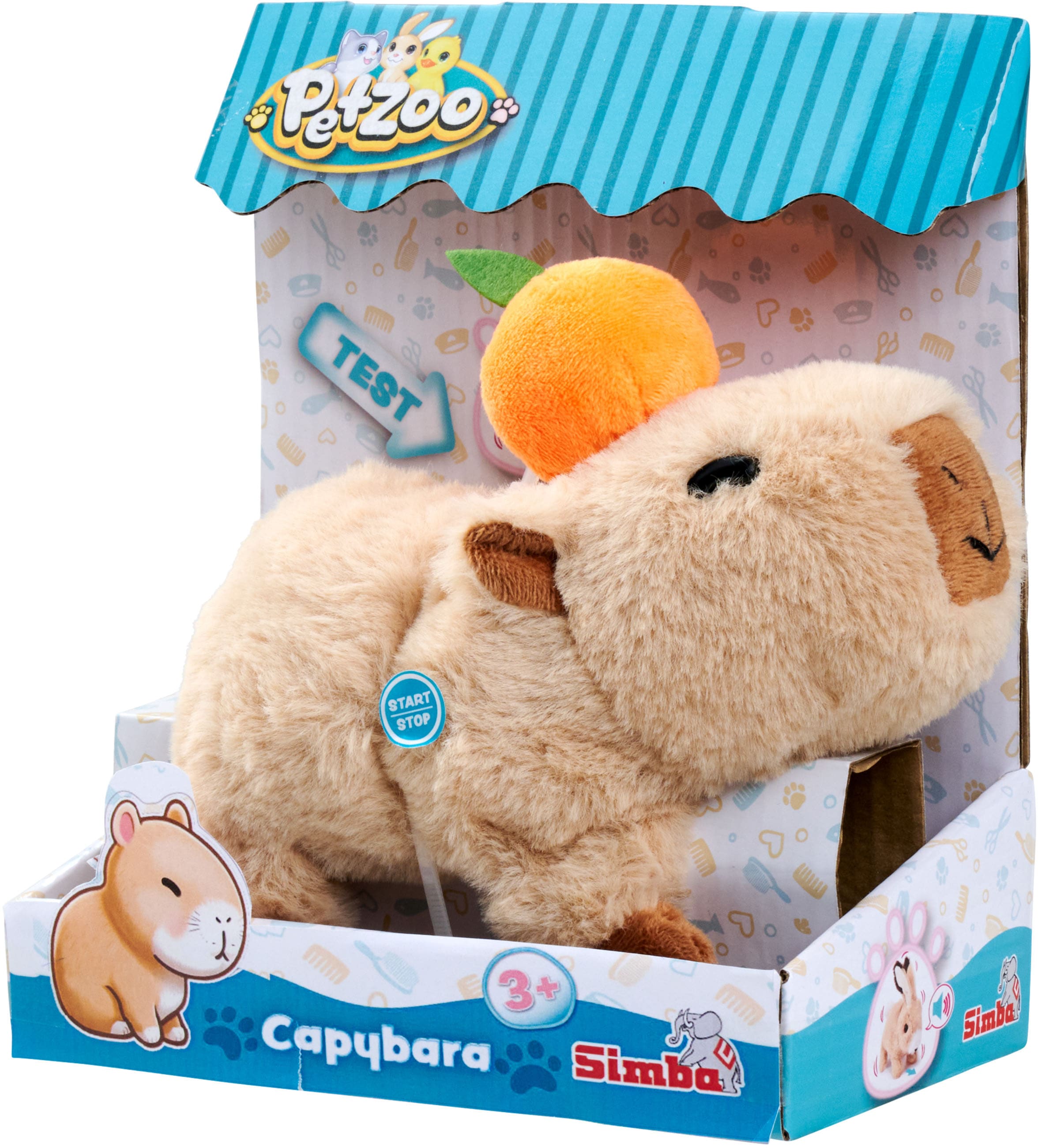 SIMBA Plüschfigur »PetZoo Capybara« mit Funktionen