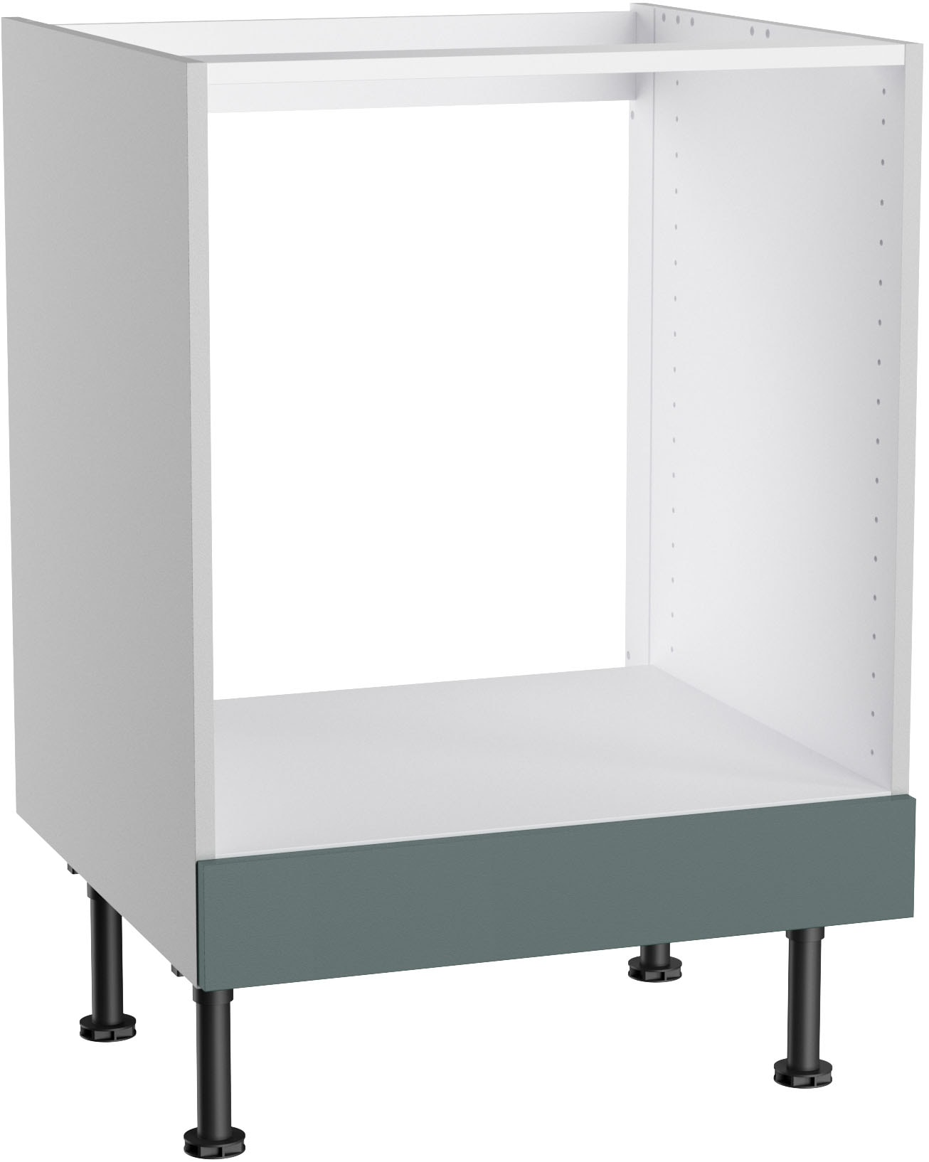 KOCHSTATION Herdumbauschrank »KS-Bern2« Breite 60 cm, Umbauschrank für Einbauherde, 1 feste Blende grün