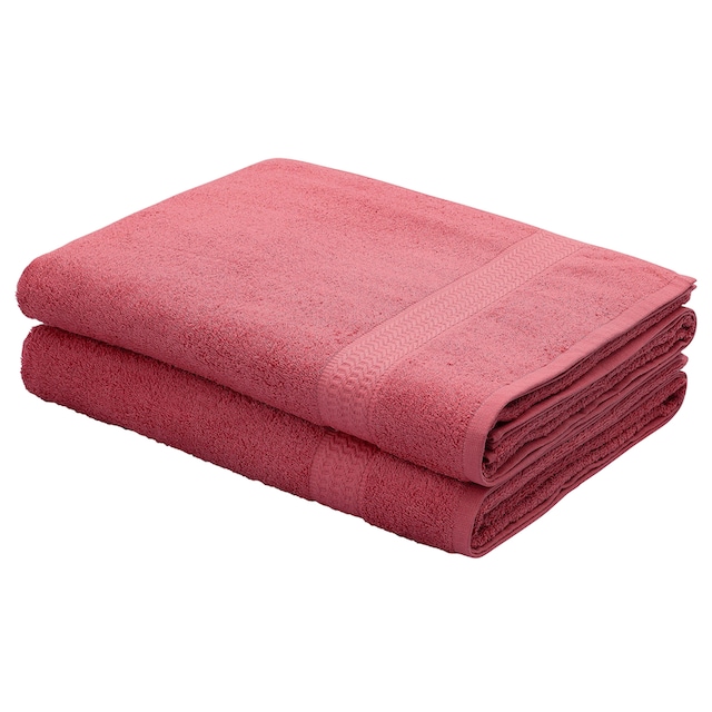 my home Strandtücher »Juna«, (2 St.), Badetuch, Set und als Serie,  Handtuch-Set, Uni-Farben, 100% Baumwolle bequem und schnell bestellen