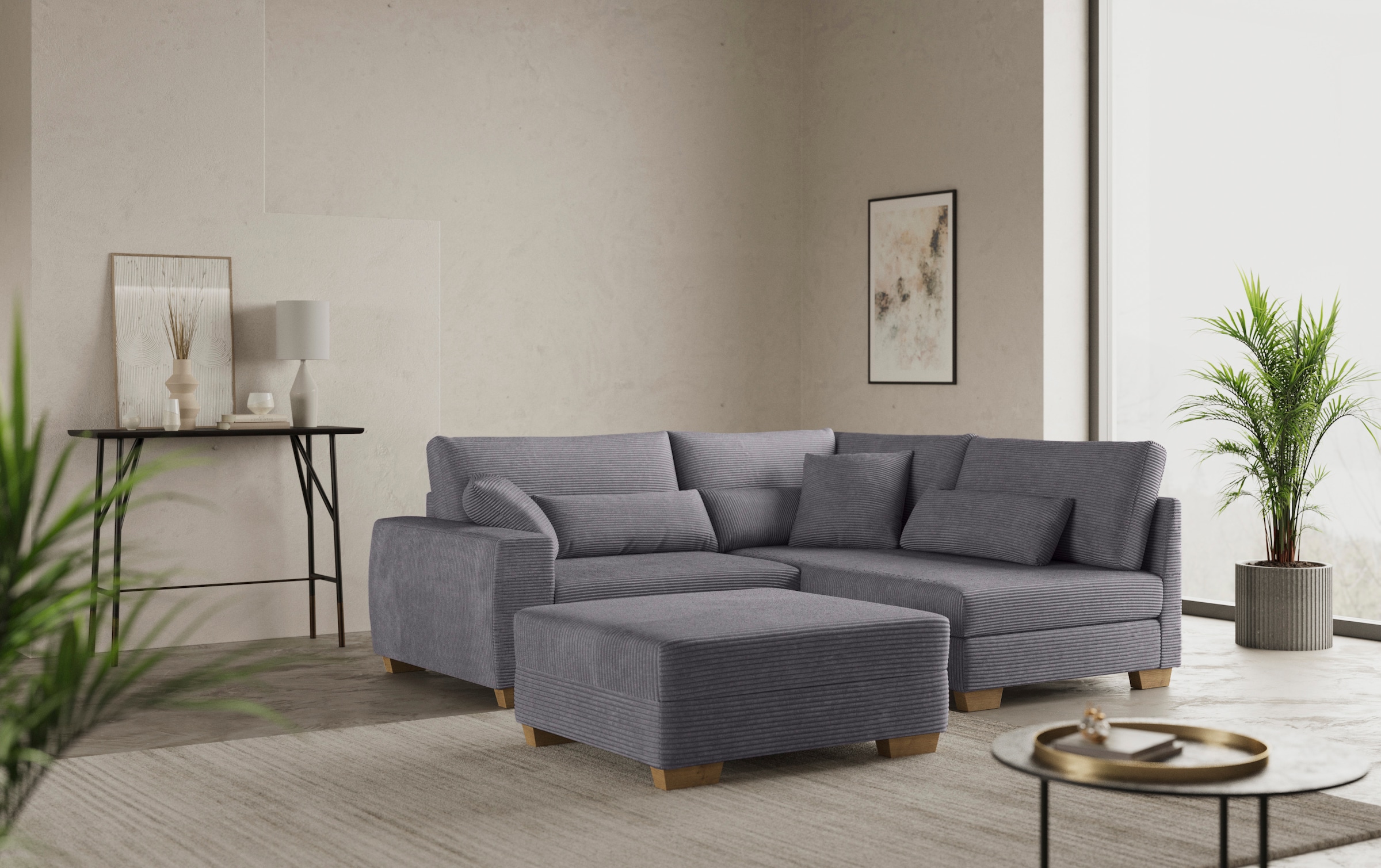 Mr. Couch Hocker »Helena«, Mit DuraSpring-Taschenfederkern, bis 140 kg belastbar
