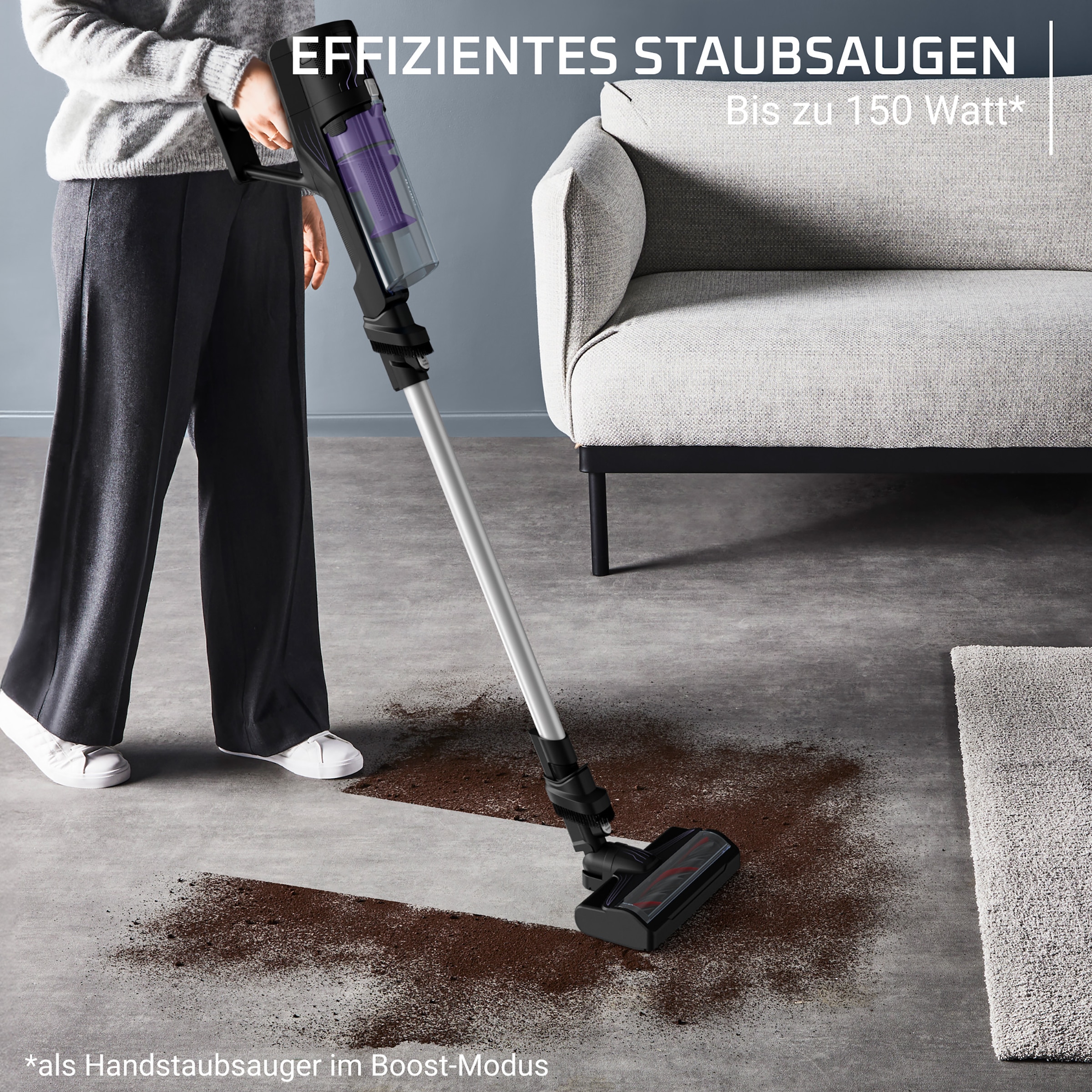 Rowenta Akku-Stielstaubsauger »X-Pert 5.80« 150 W, Display, 40 Minuten Laufzeit, waschbarer Staubbehälter/Filter
