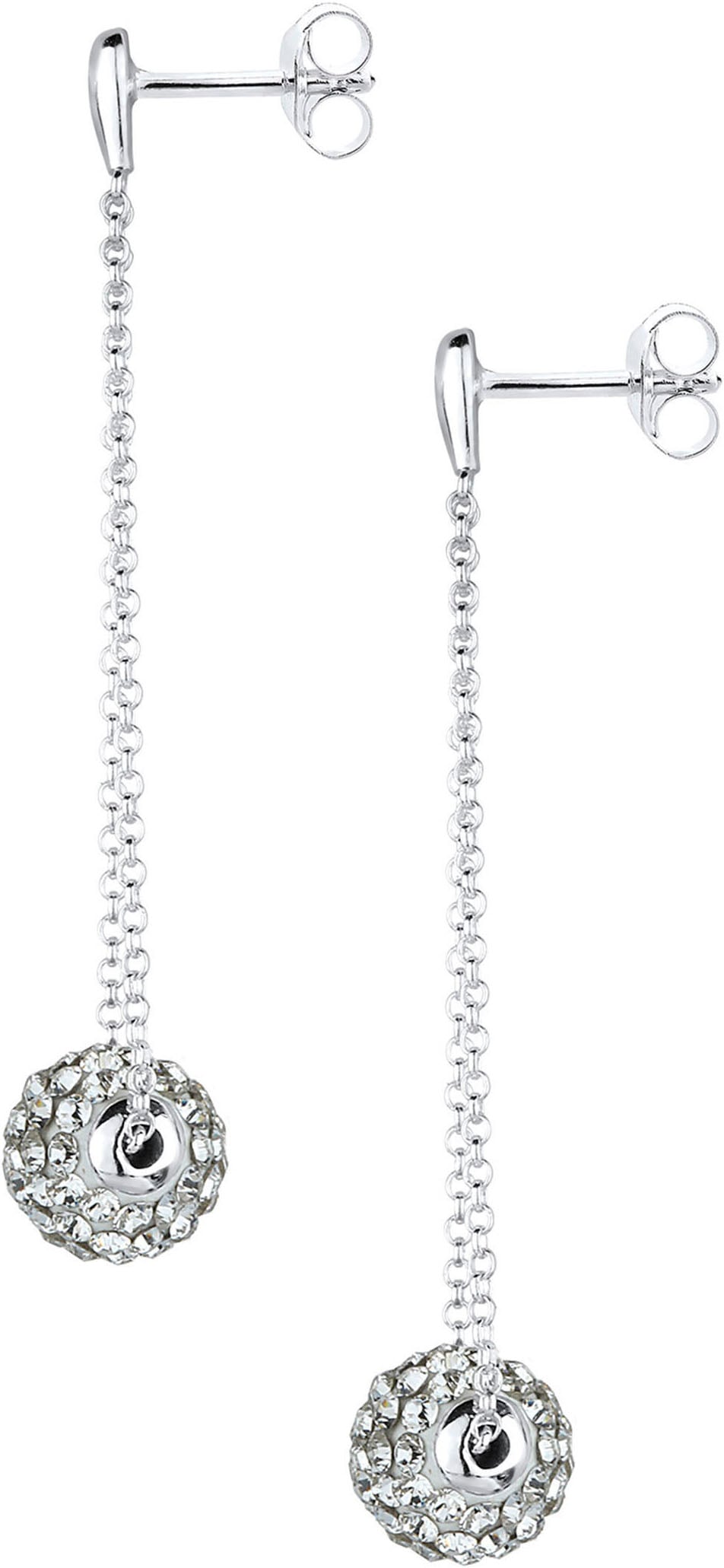 Elli Paar Ohrhänger »Schmuck Geschenk Silber 925 Ohrringe« mit Glasstein