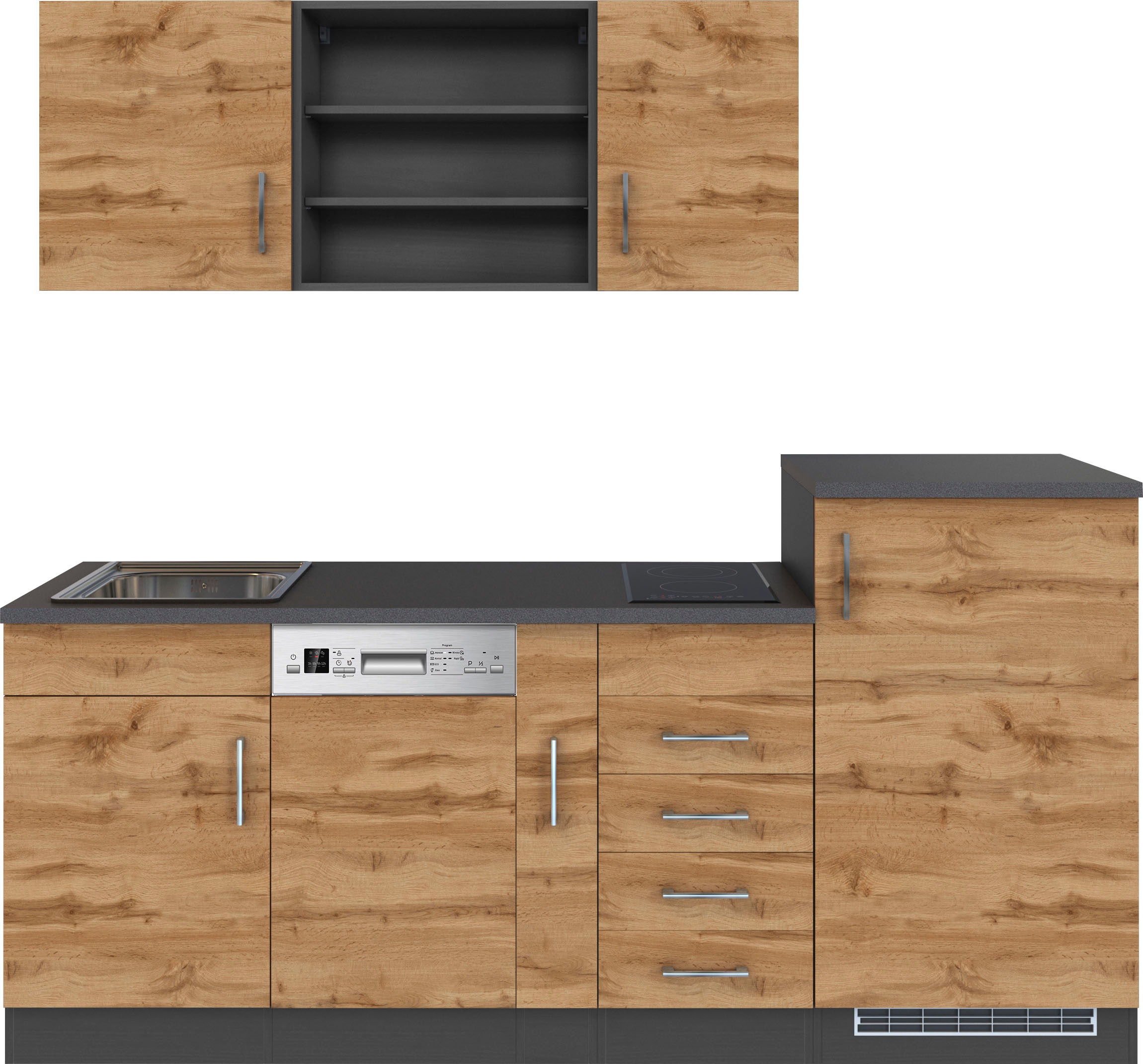 KOCHSTATION Küche »KS-Mali« Breite 210 cm, mit E-Geräten günstig online kaufen