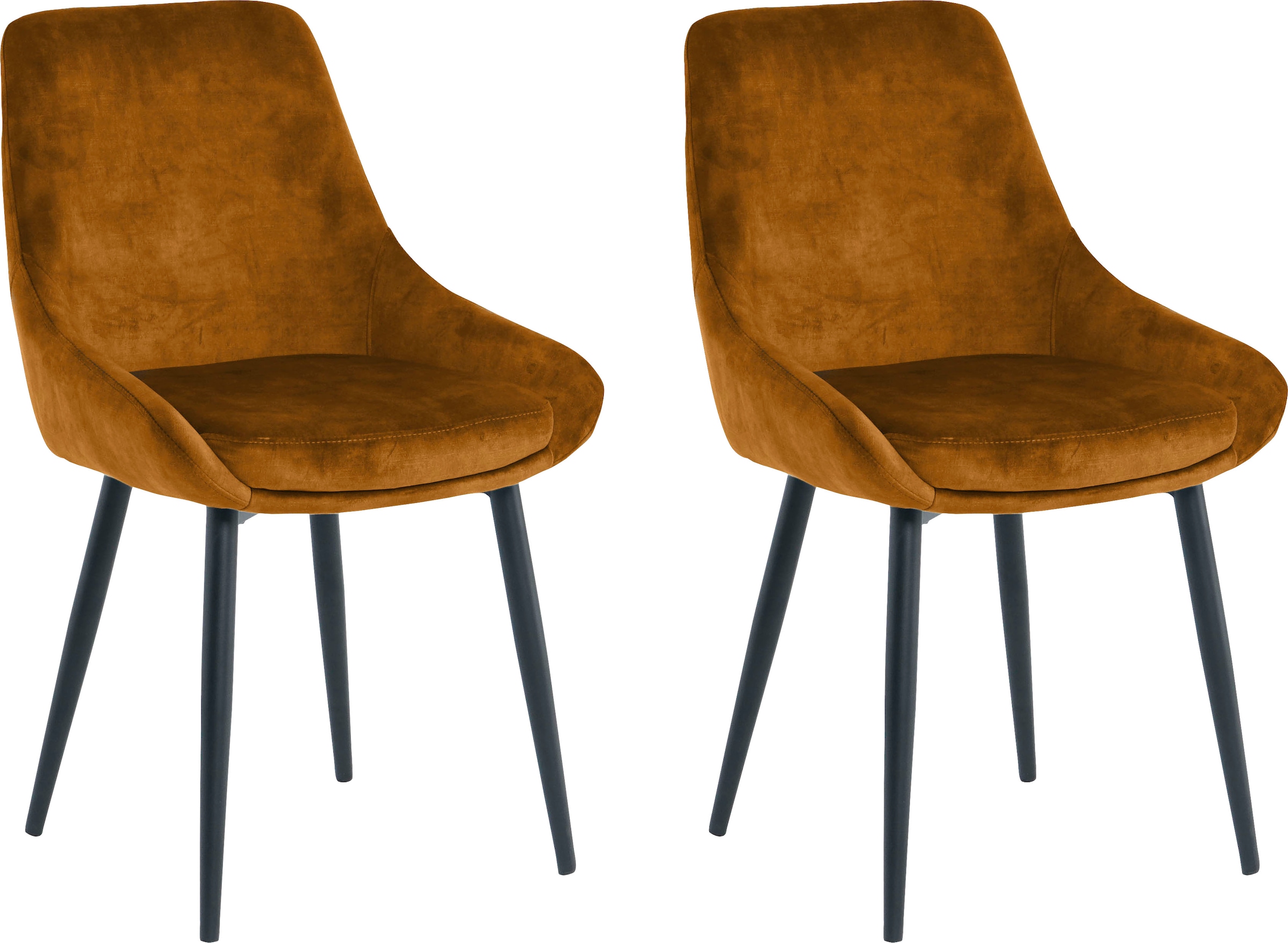 SIT Polsterstuhl (Set) 2 Stk. Samt glamouröser Bezug in Samtoptik günstig online kaufen