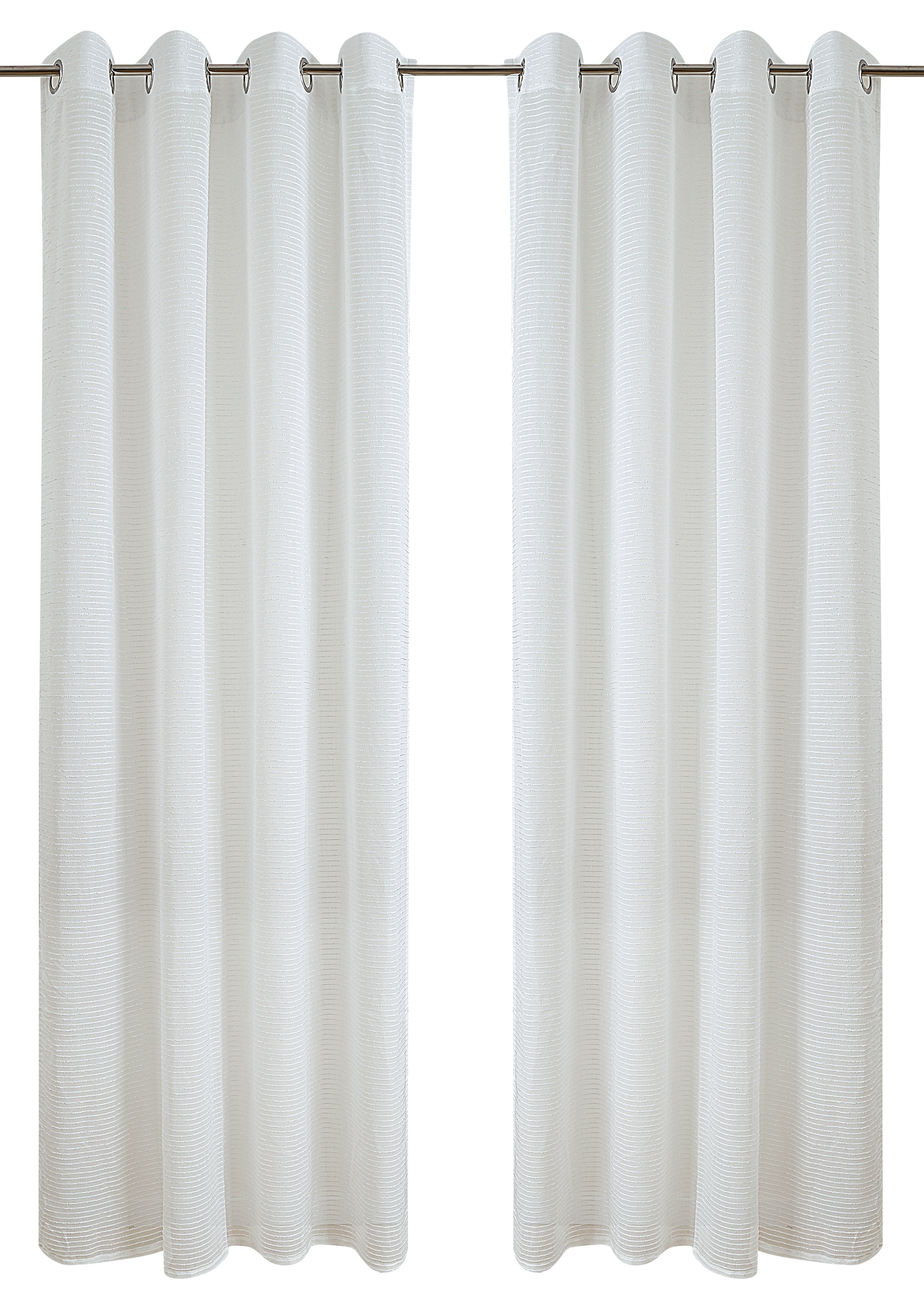 Home affaire Gardine »Authal« Ösen 1 Stk. tlg. Jacquardgardine mit Chenille günstig online kaufen