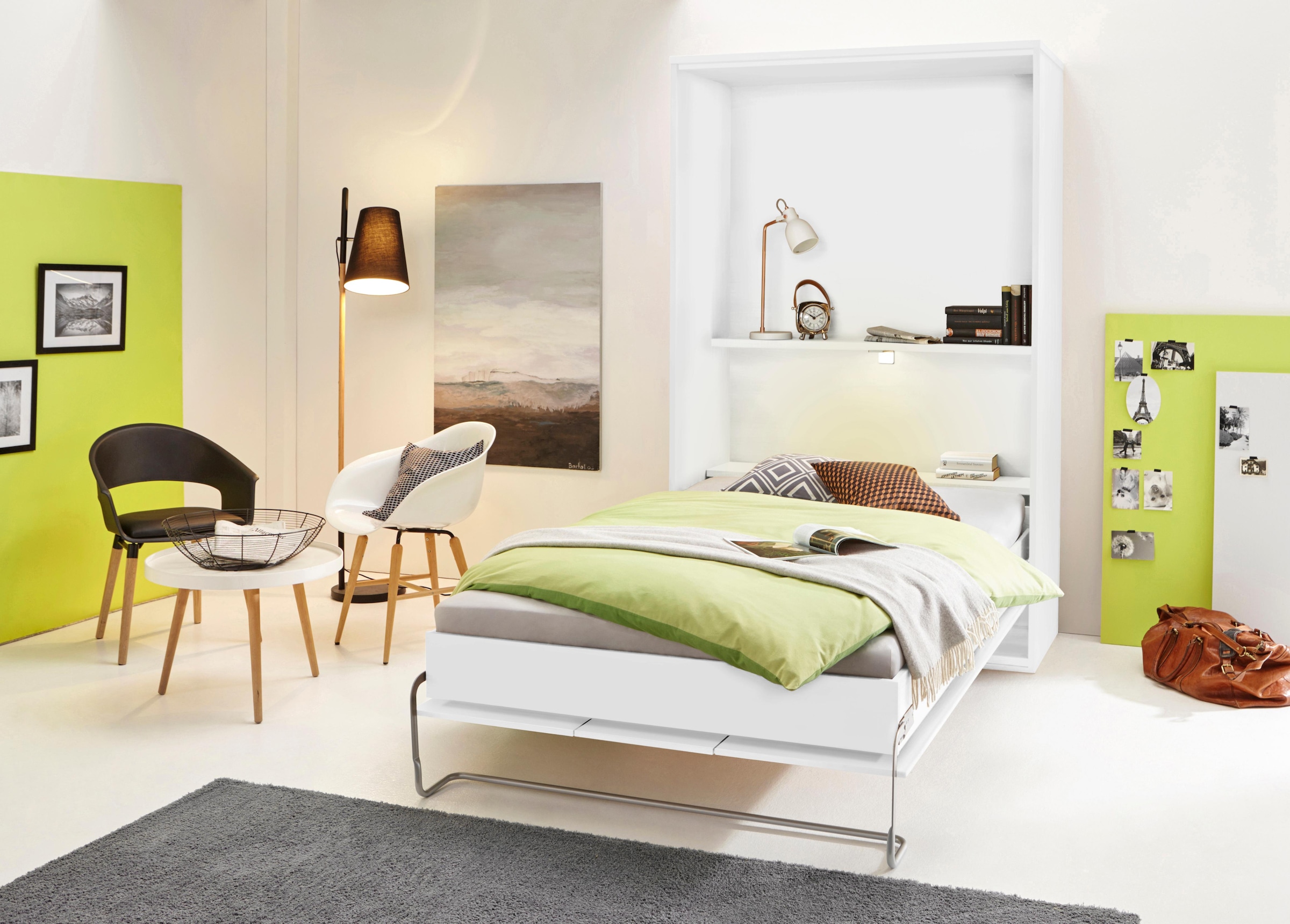 priess Schrankbett »Ancona«, mit Regal und LED-Beleuchtung günstig online kaufen