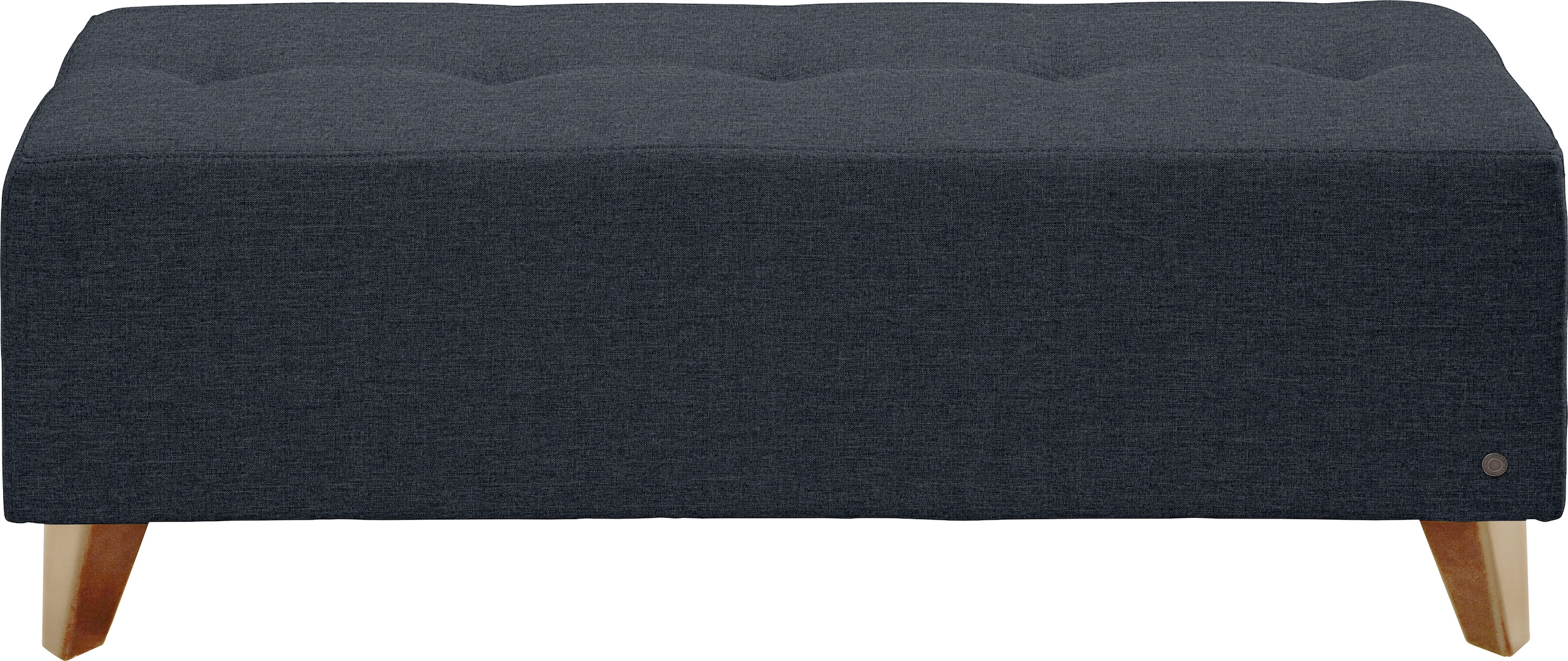 TOM TAILOR HOME Hockerbank »NORDIC« mit Knopfheftung auf der Sitzfläche, Füße Buche natur