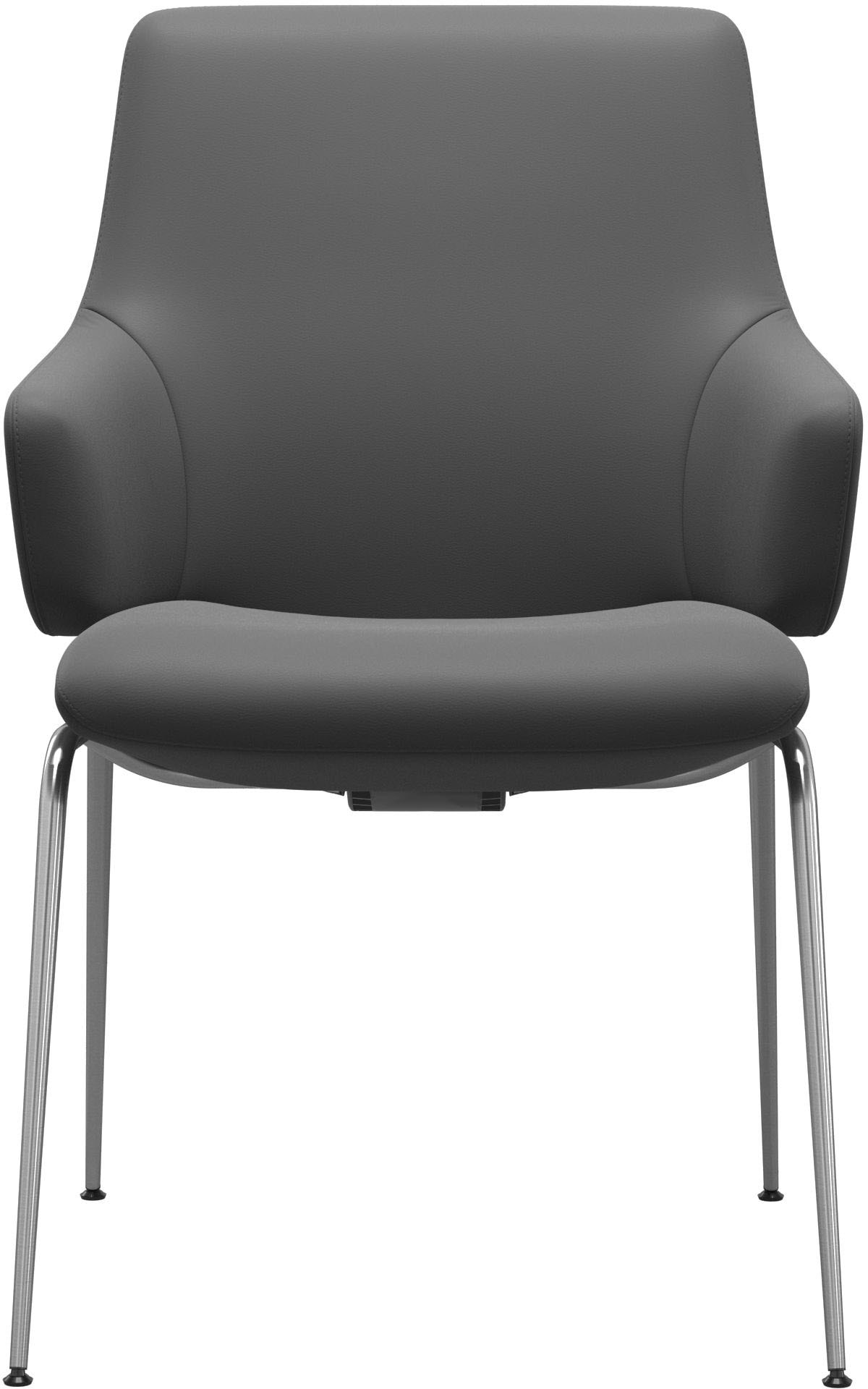 Stressless® Polsterstuhl »Laurel«, Leder BATICK, Low Back mit Armlehne, Größe L, mit Beinen aus Stahl in Schwarz matt