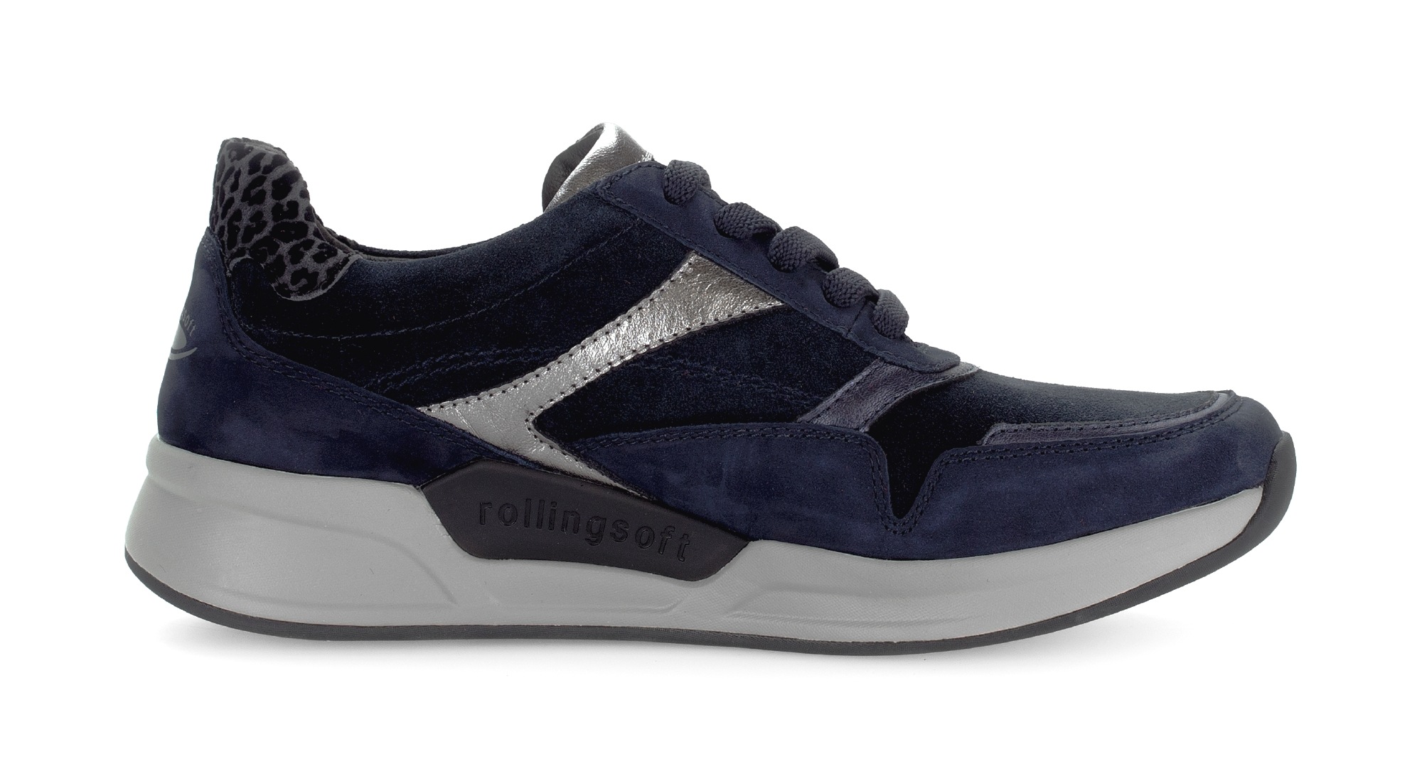 Gabor Rollingsoft Keilsneaker  , Schnürschuh, Halbschuh, Freizeitschuh mit seitlichem Reißverschluss