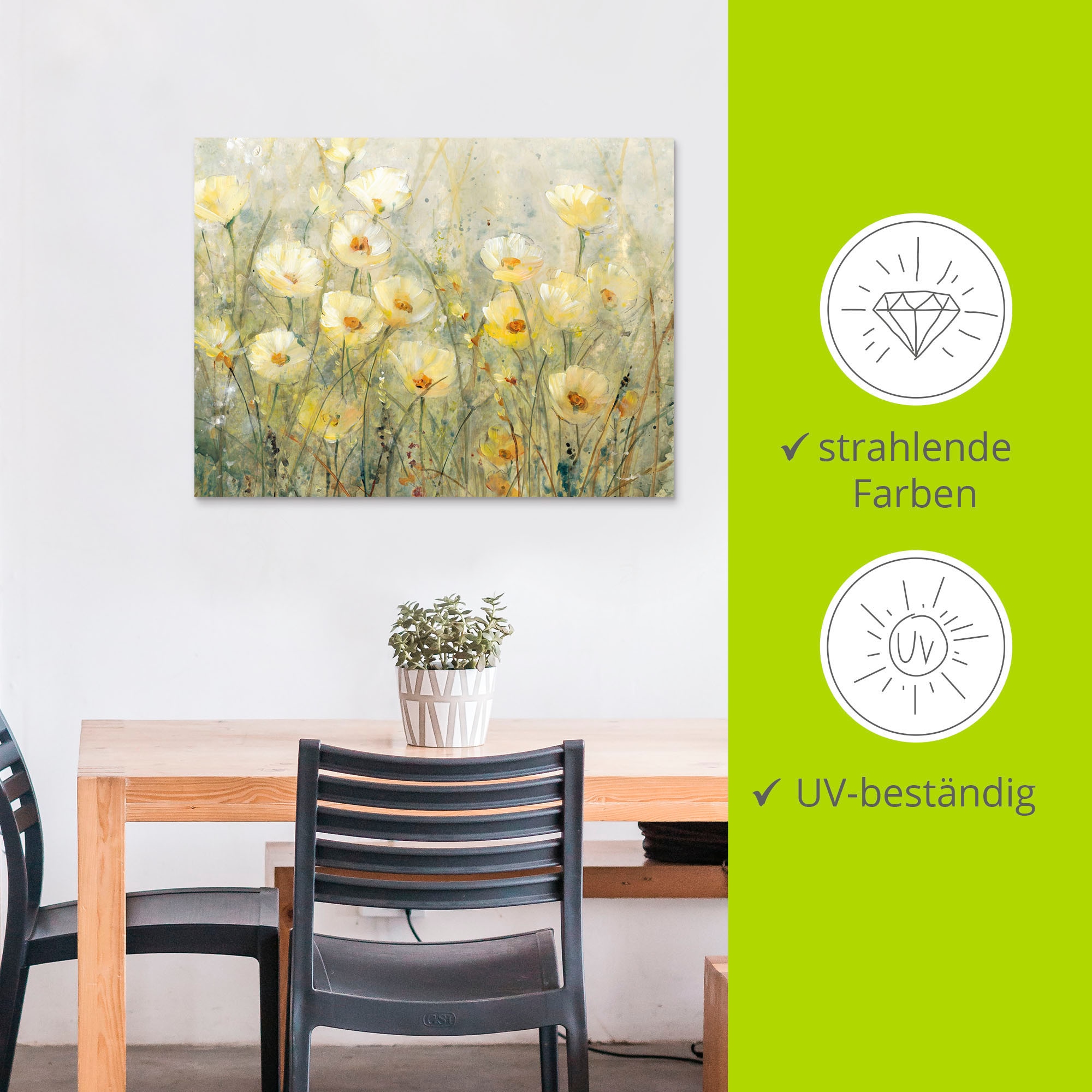 Artland Wandbild »Sommer in voller Blüte I«, Blumenwiese, (1 St.), als Alubild, Outdoorbild, Leinwandbild, Poster, Wandaufkleber