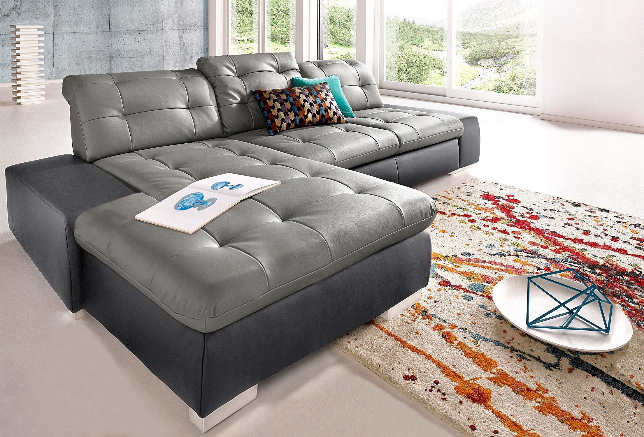 sit&more Ecksofa »Palomino L-Form«, wahlweise XL oder XXL und mit Bettfunkt günstig online kaufen