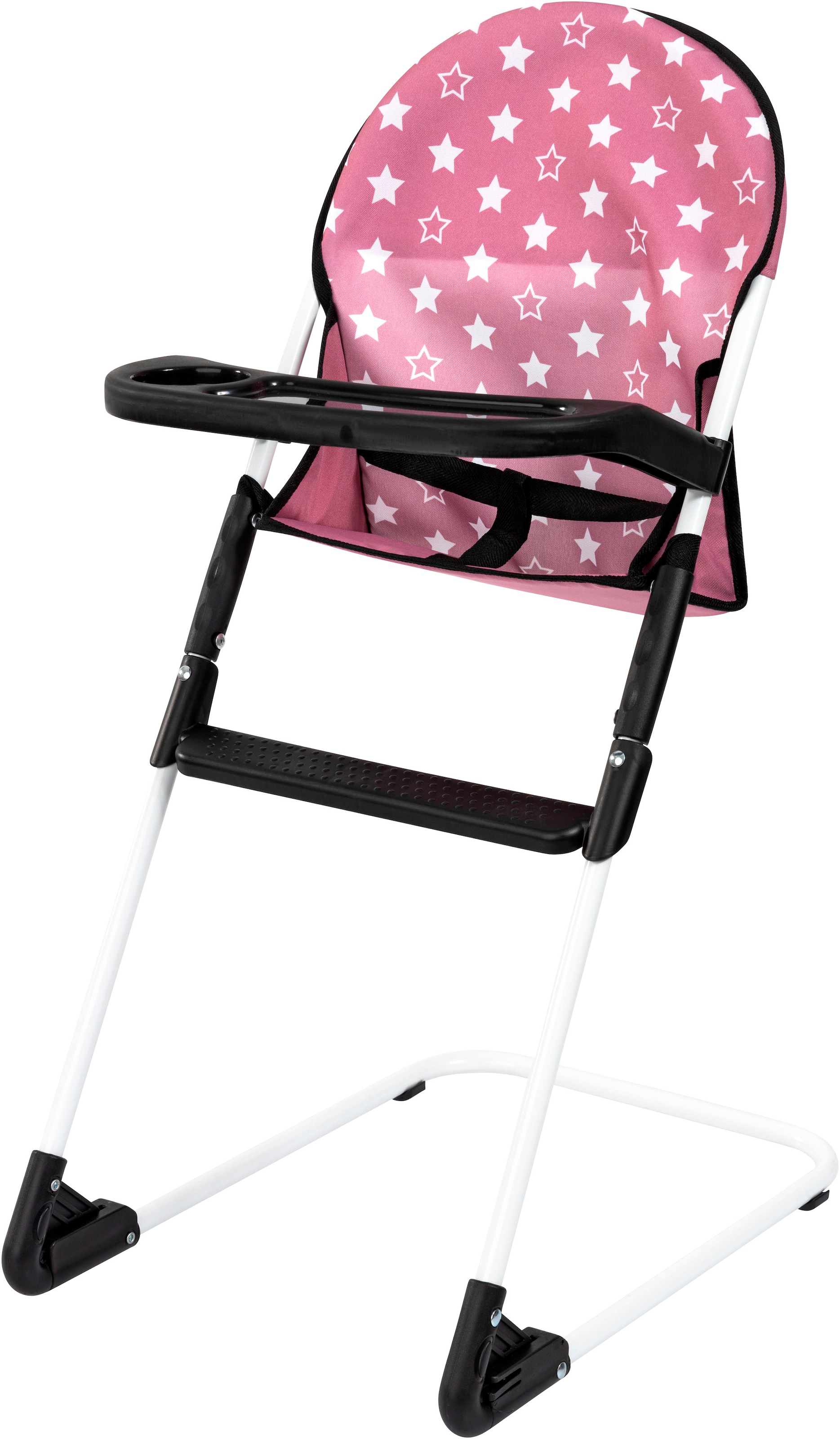 Bayer Puppenwagen »Cosy Set, altrosa«, mit Puppenhochstuhl und Wickeltasche