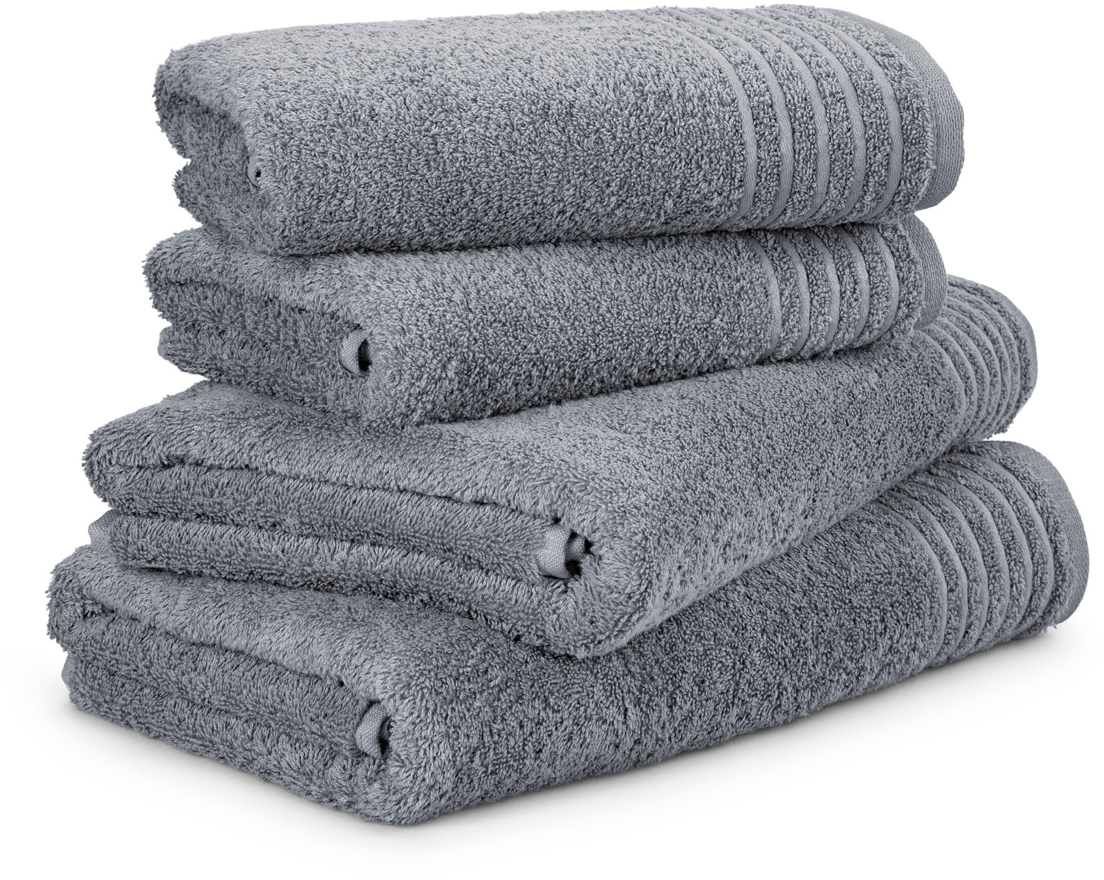 Möve Handtuch Set »New Classic« 4 Stk. Walkfrottier 2x Hand- und 2x Duschtü günstig online kaufen