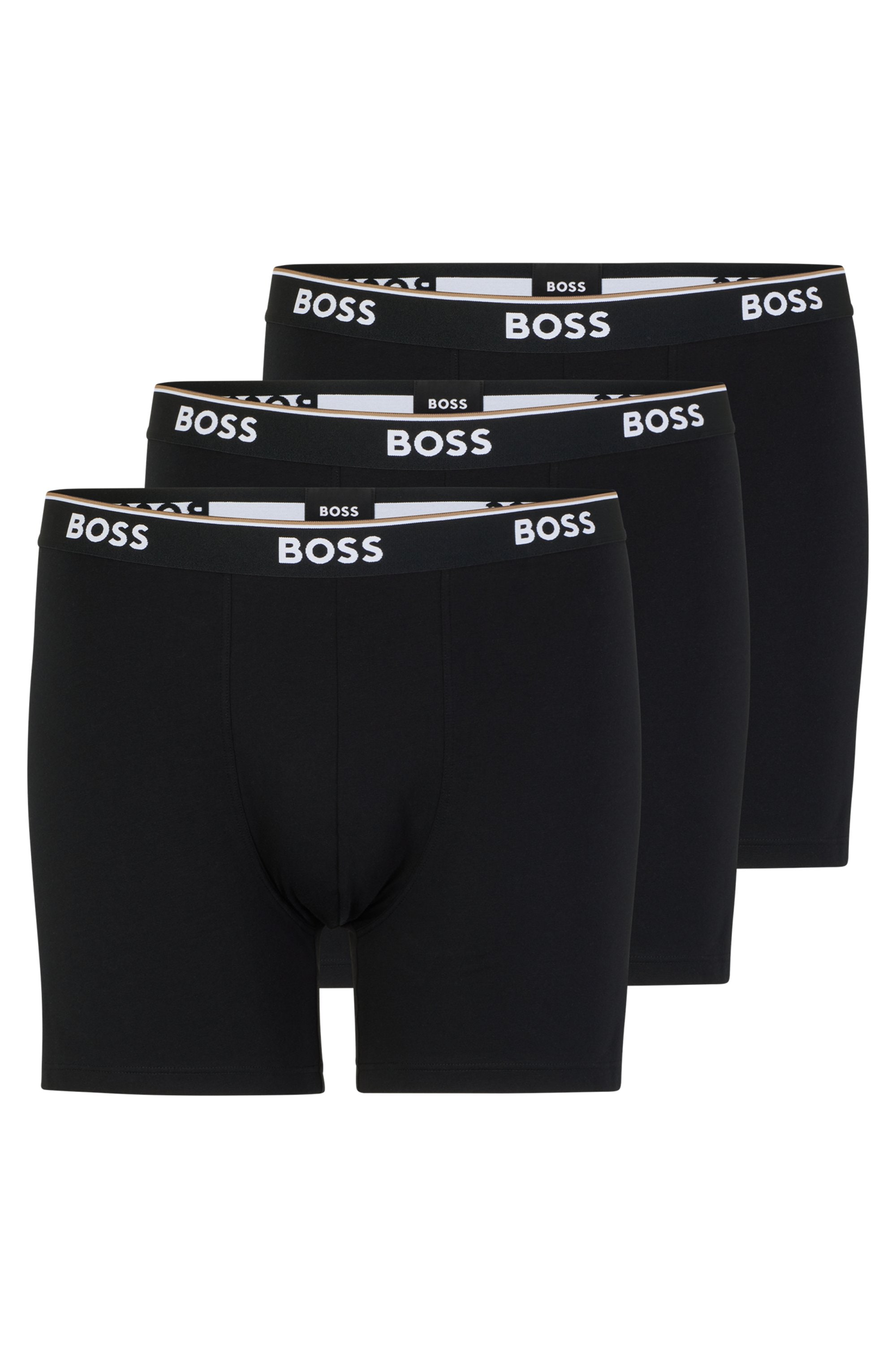 BOSS Langer Boxer, 3er-Packer Packung, mit Logo-Bund günstig online kaufen