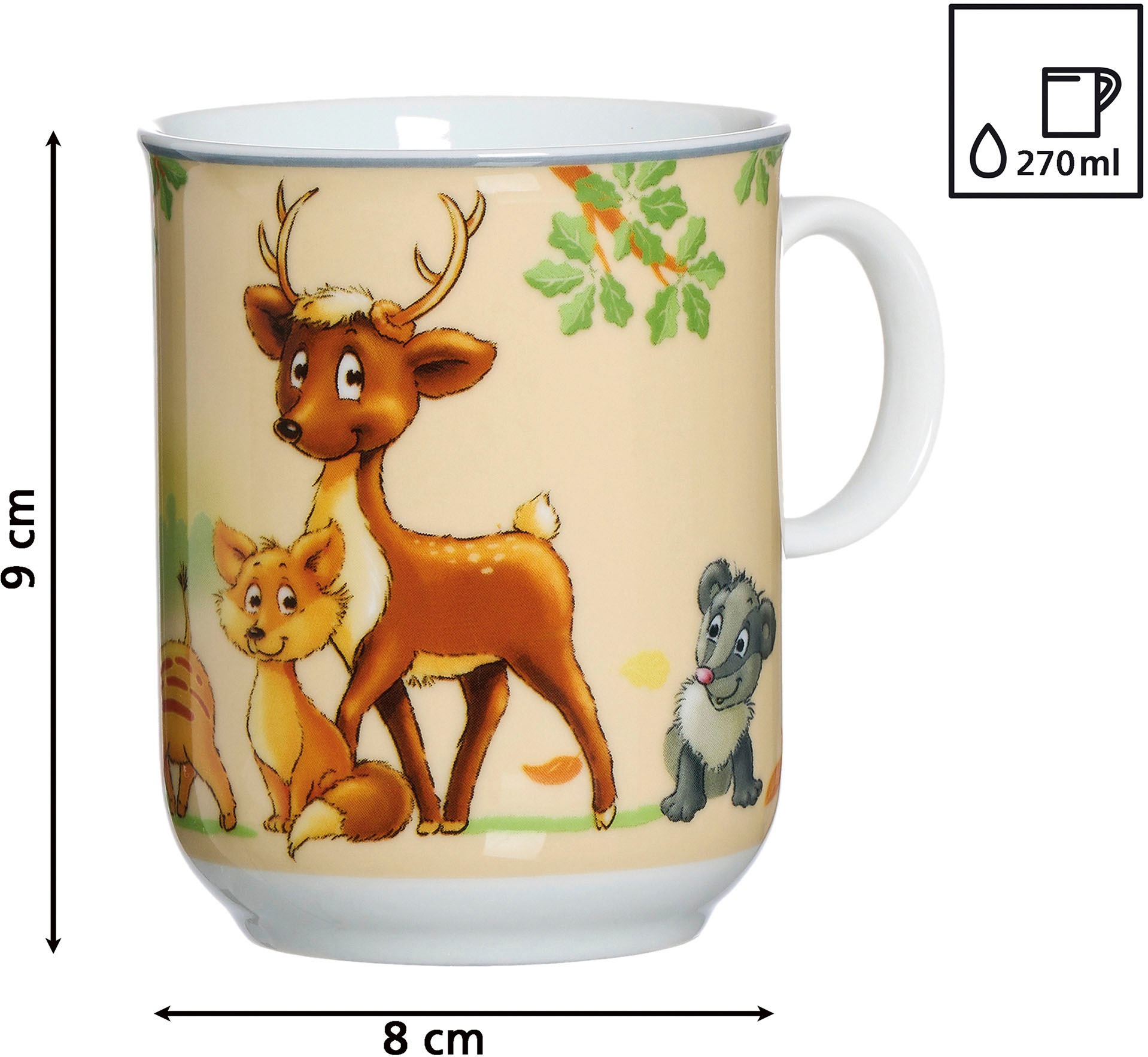 Ritzenhoff & Breker Kindergeschirr-Set »Waldtiere« mit Besteck und Trinkglä günstig online kaufen