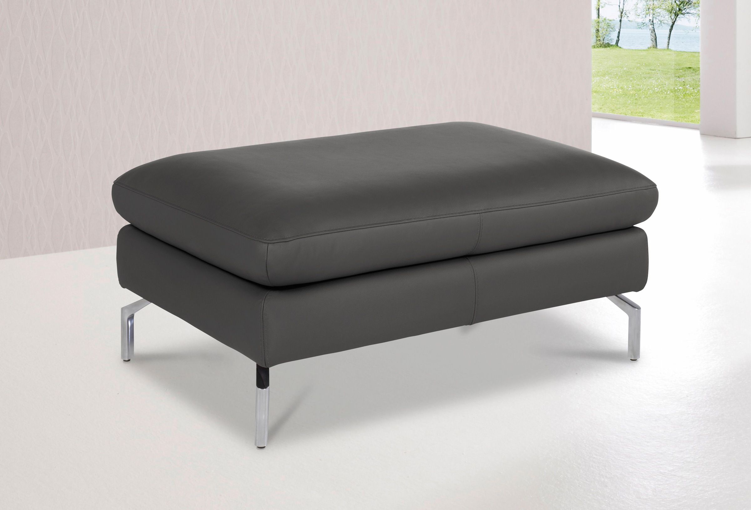 CALIA ITALIA Hocker »Dave mit edlem Metallfuß« günstig online kaufen