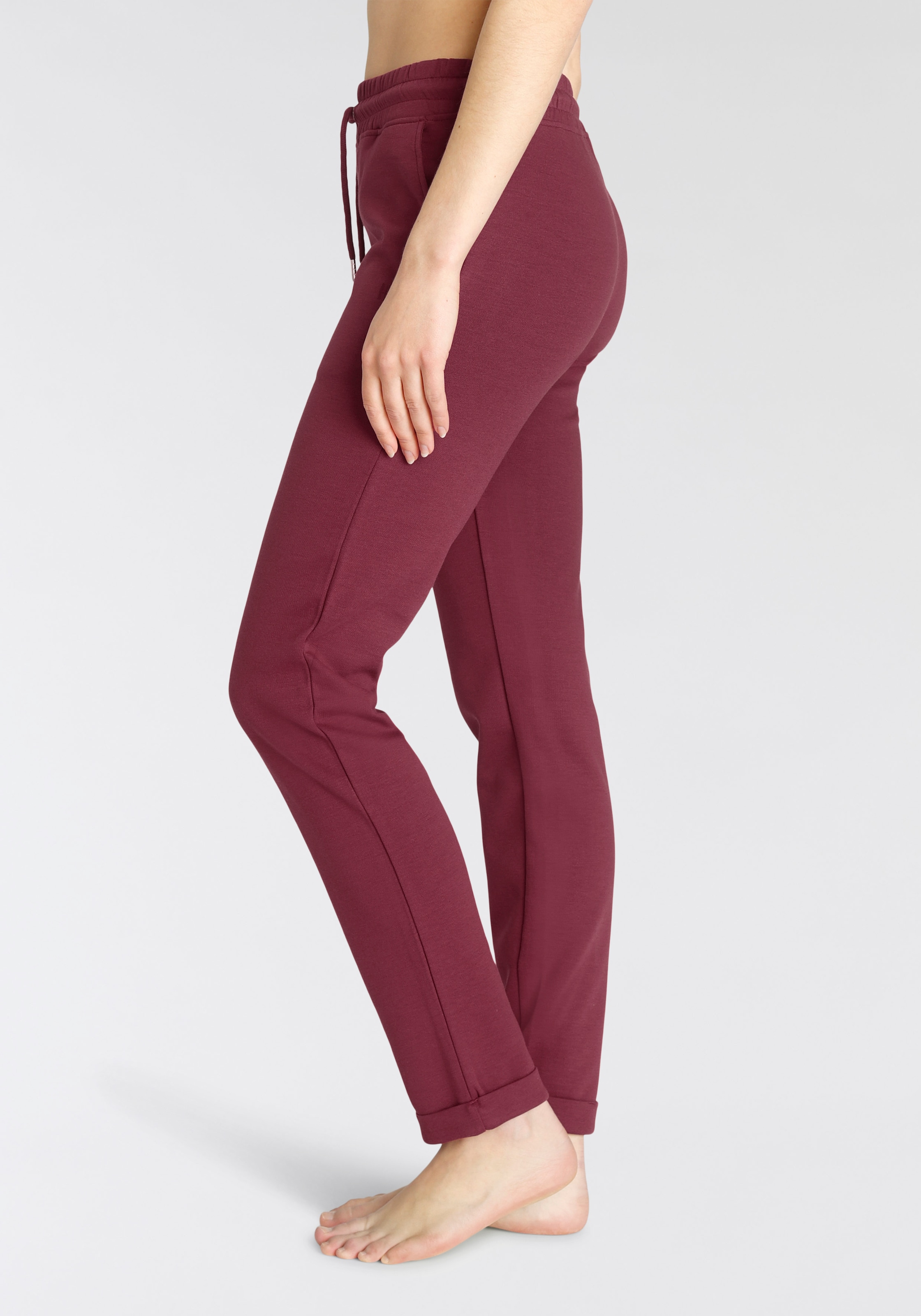 H.I.S Sweathose, Schlupfhose mit kleinem Aufschlag am Saum, Loungewear