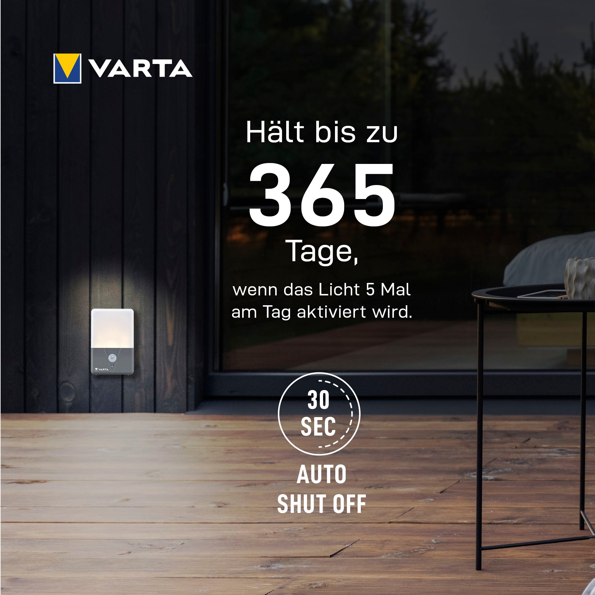 VARTA Taschenlampe »Motion Sensor Outdoor Night Light«