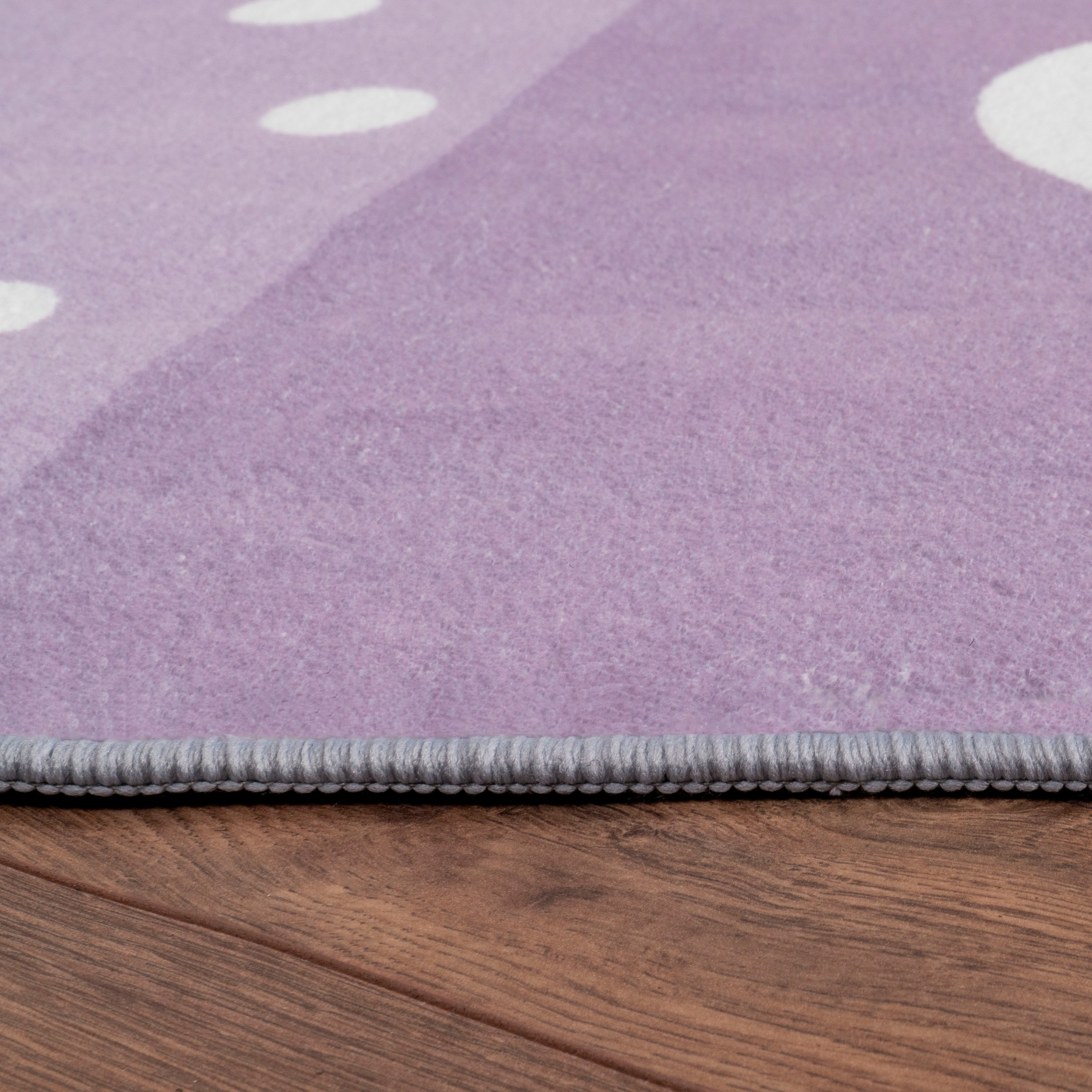 Paco Home Kinderteppich »Eliz 391«, rechteckig, 12 mm Höhe, Kurzflor, Spielteppich, Patchwork-Muster, Motiv Krone, Herz & Punkte