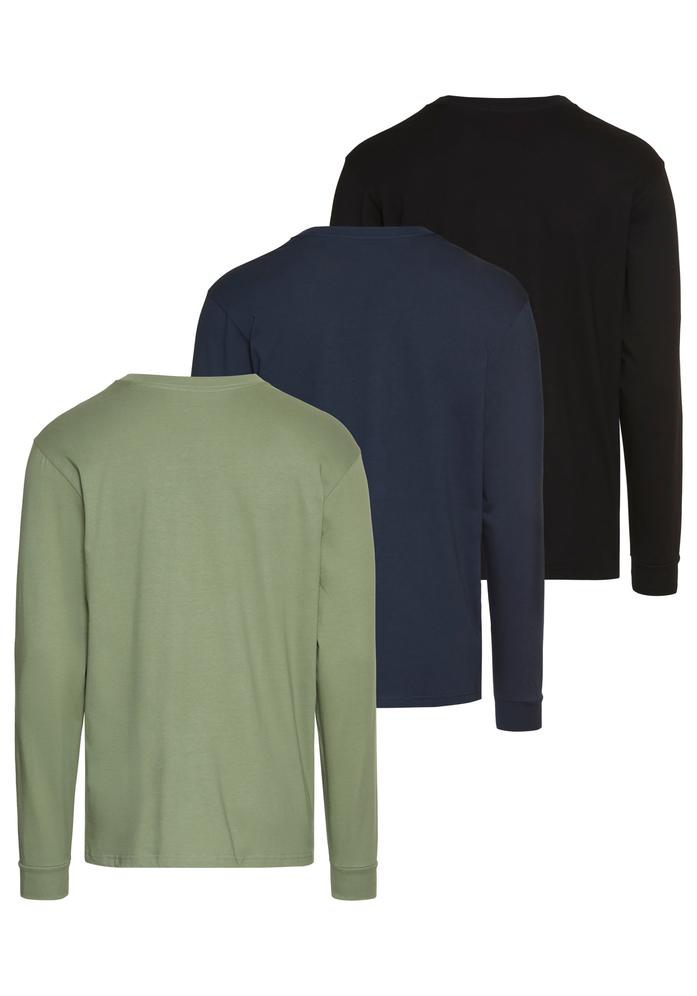 Quiksilver Langarmshirt »DIAMONDS BEST LS TEE PACK3 YM«, (2 tlg.)