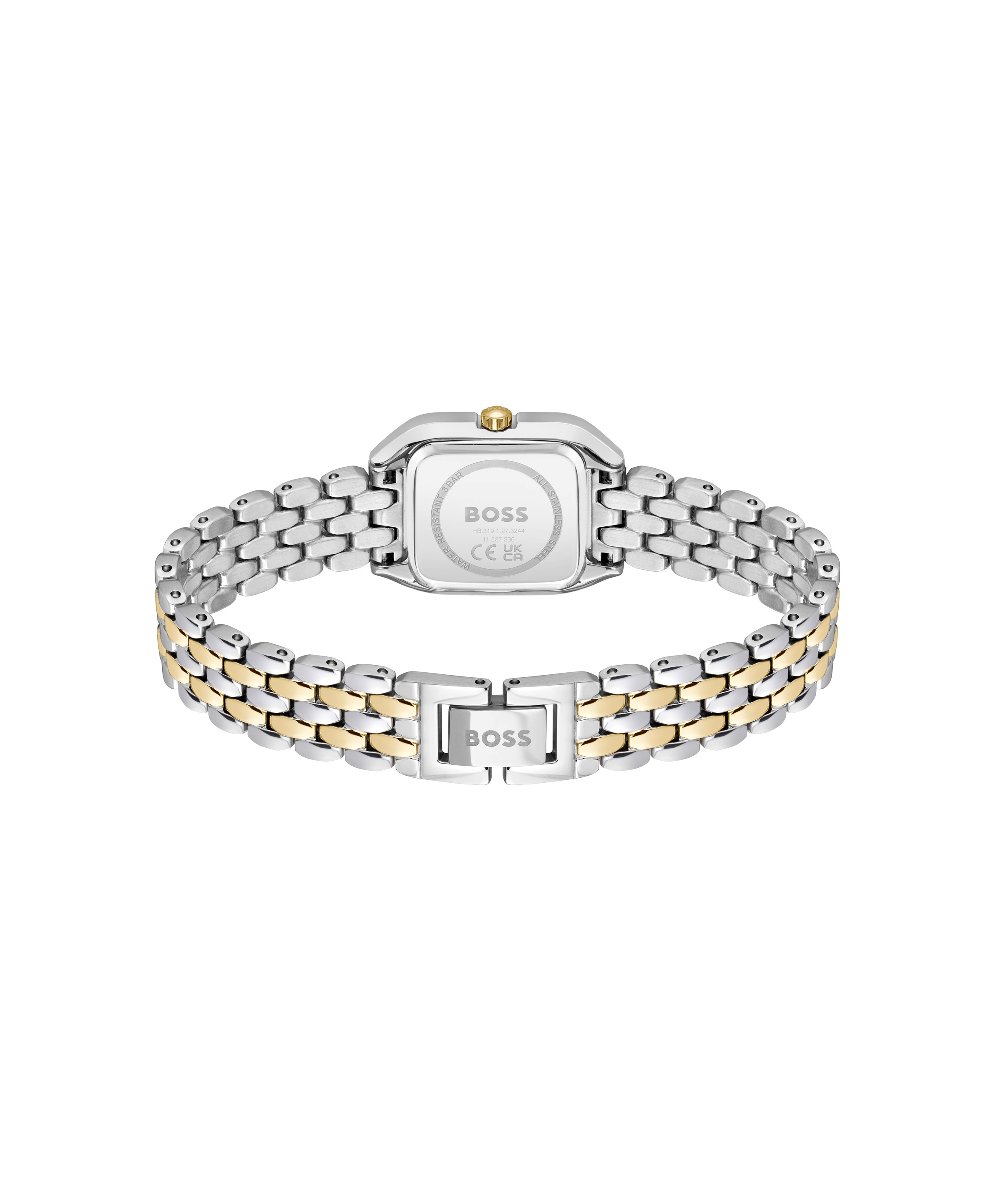 BOSS Quarzuhr »MAE PETITE«, Armbanduhr, Damenuhr, Edelstahlarmband, analog