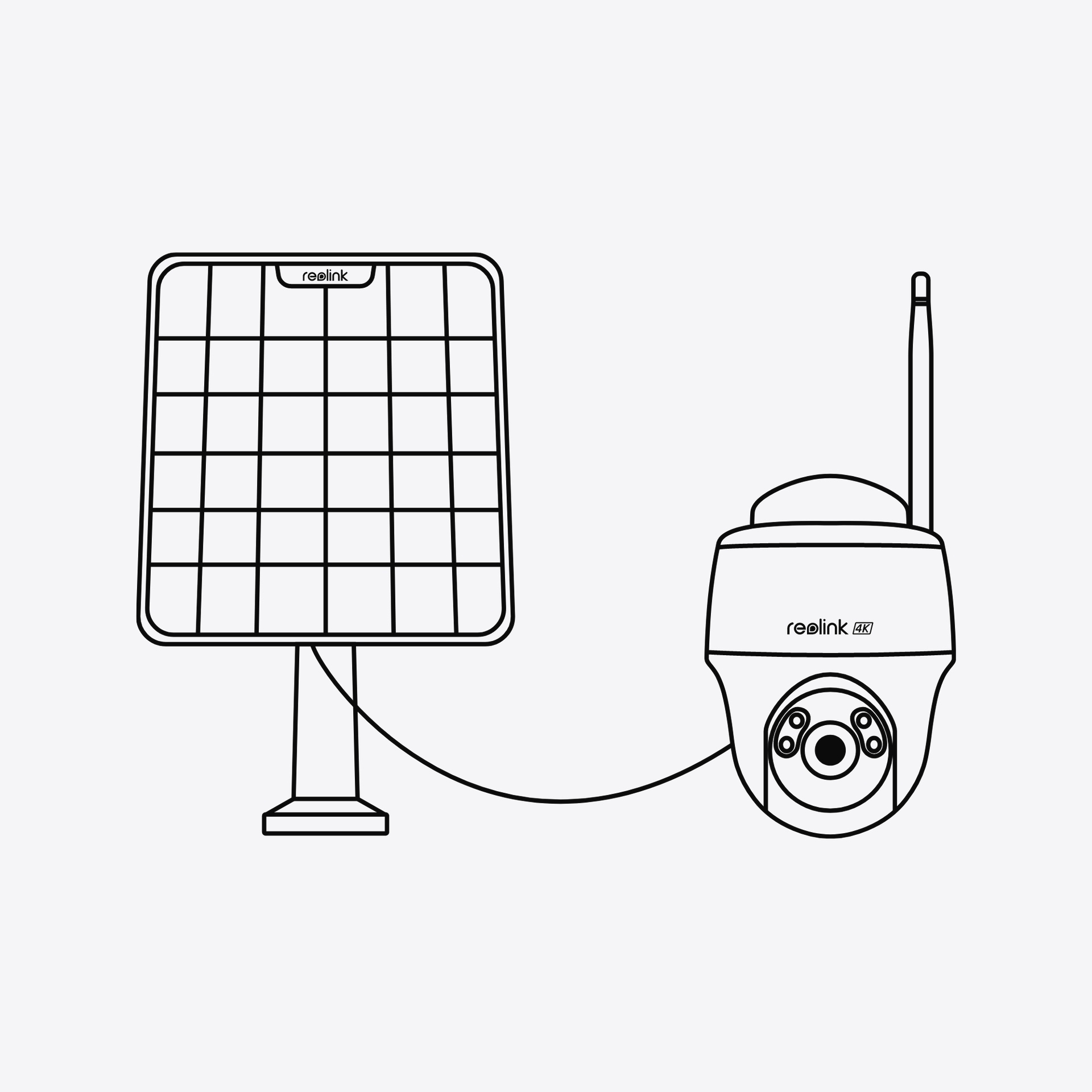 Reolink Überwachungskamera »Go Series G330 - 4MP Batterie-Außenkamera«, Außenbereich, 4G LTE Netzwerk, Personen-/Fahrzeug-/Tiererkennung