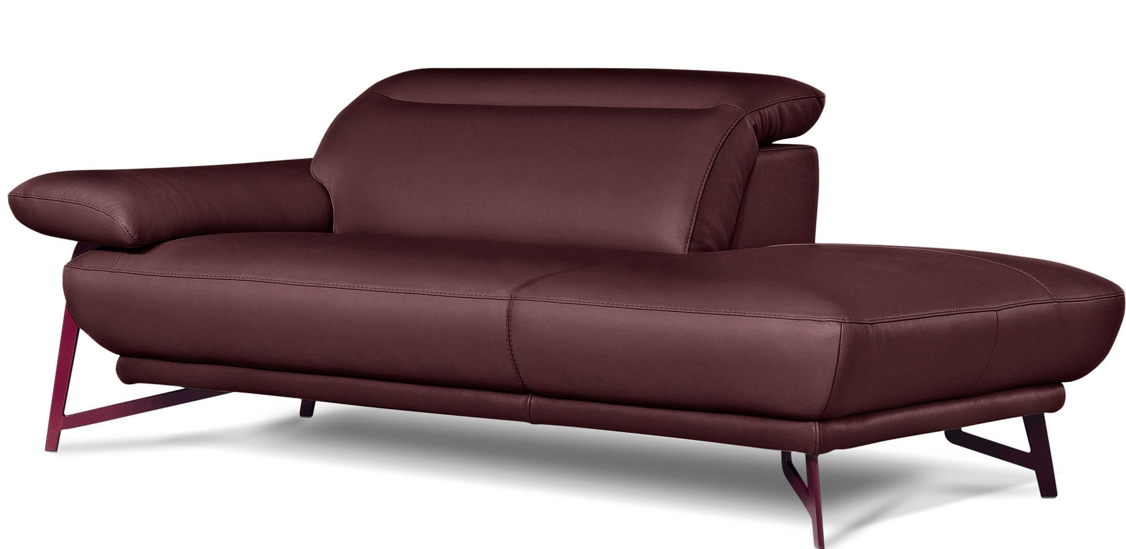 Egoitaliano Polstergarnitur »Anais, Design mit hohem Sitzkomfort für mehr Bequemlichkeit«, Set: bestehend aus Sofa und Ottomane, inkl. Kopfteilverstellung