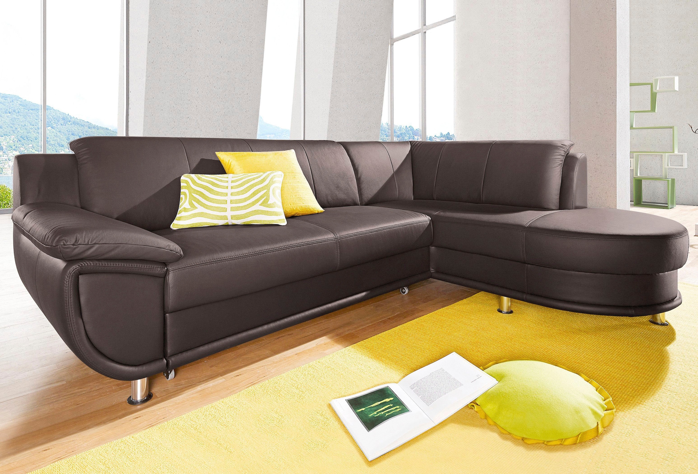 TRENDMANUFAKTUR Ecksofa »Rondo, zeitlos und elegant, bequem, L-Form«, wahlw günstig online kaufen