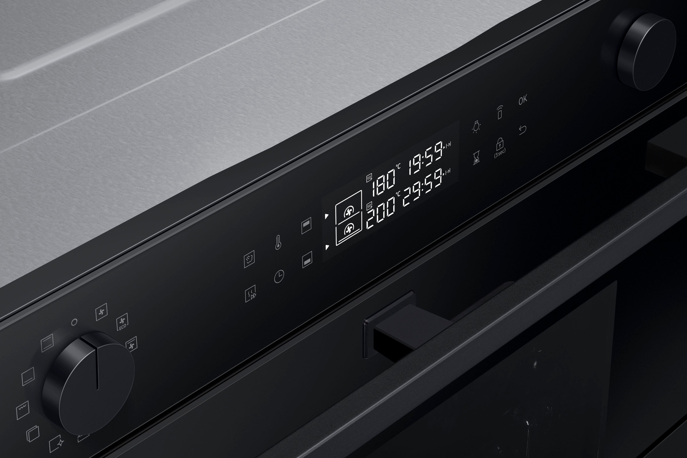 11. Bild von Samsung Einbaubackofen »NV7B45502AK«, Serie 4, NV7B45502AK, Pyrolyse-Selbstreinigung