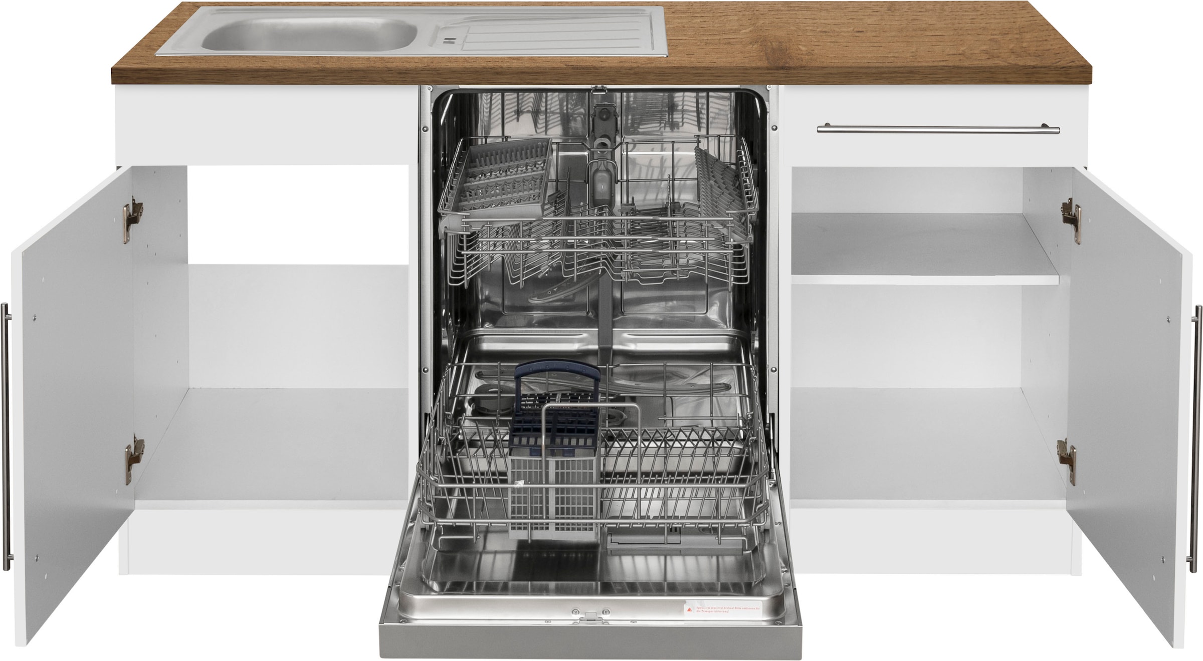 KOCHSTATION Winkelküche »KS-Samos« Stellbreite 220x220 cm, wahlweise mit E-Geräten, mit Arbeitsplatte