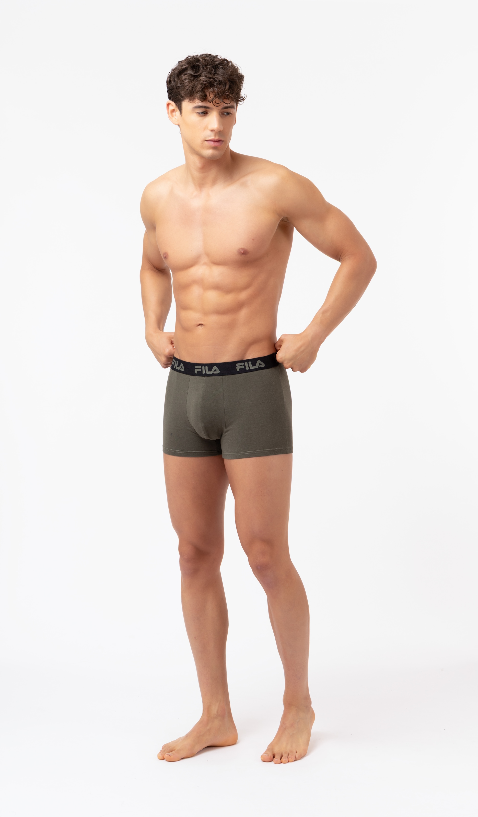 Fila Boxer 3er Pack,  ohne Eingriff, elastisch, Baumwollmix