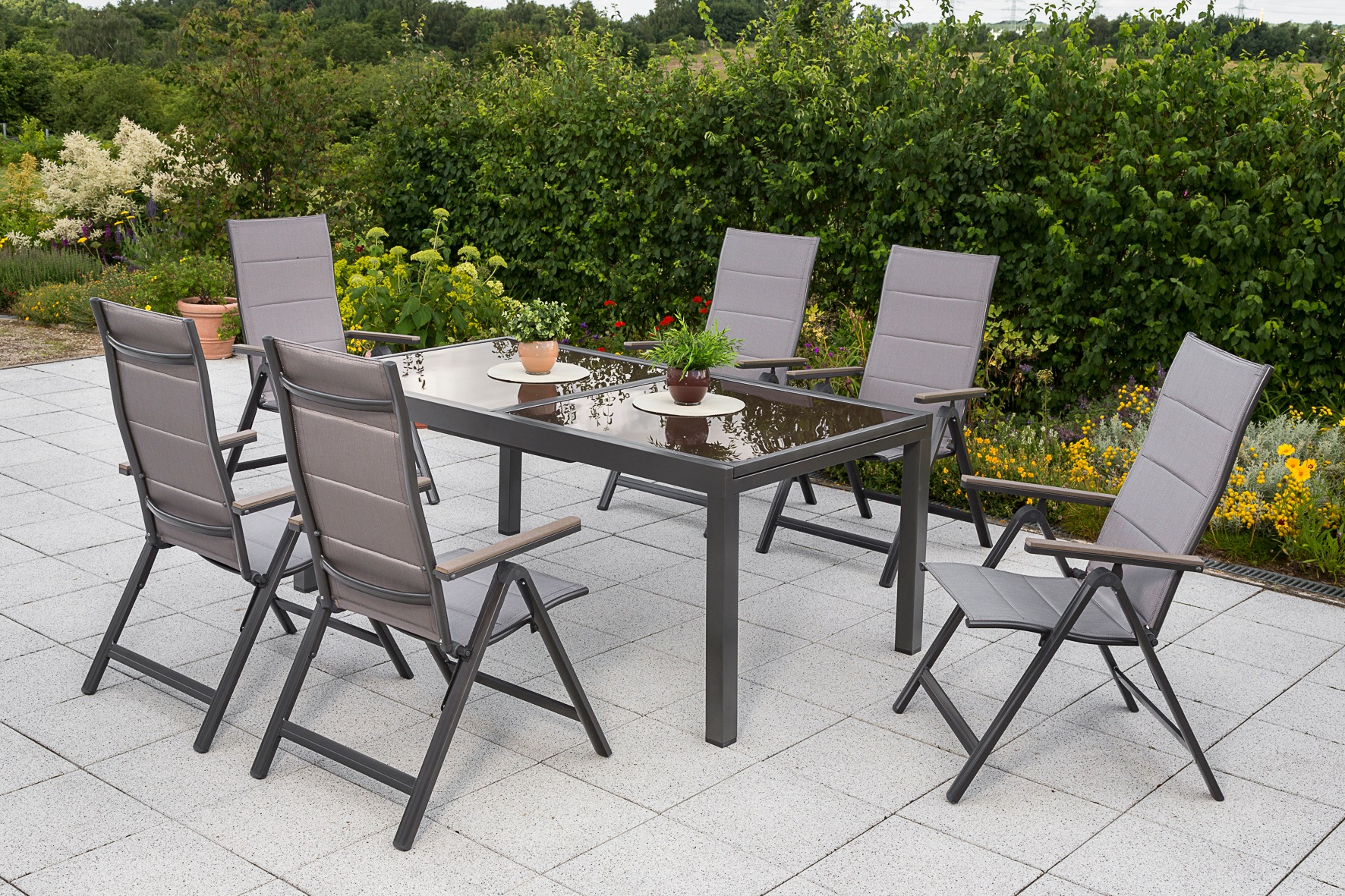 MERXX Garten-Essgruppe »»Trivero«« Set, 5-fach verstellbare Rückenlehne, Ge günstig online kaufen