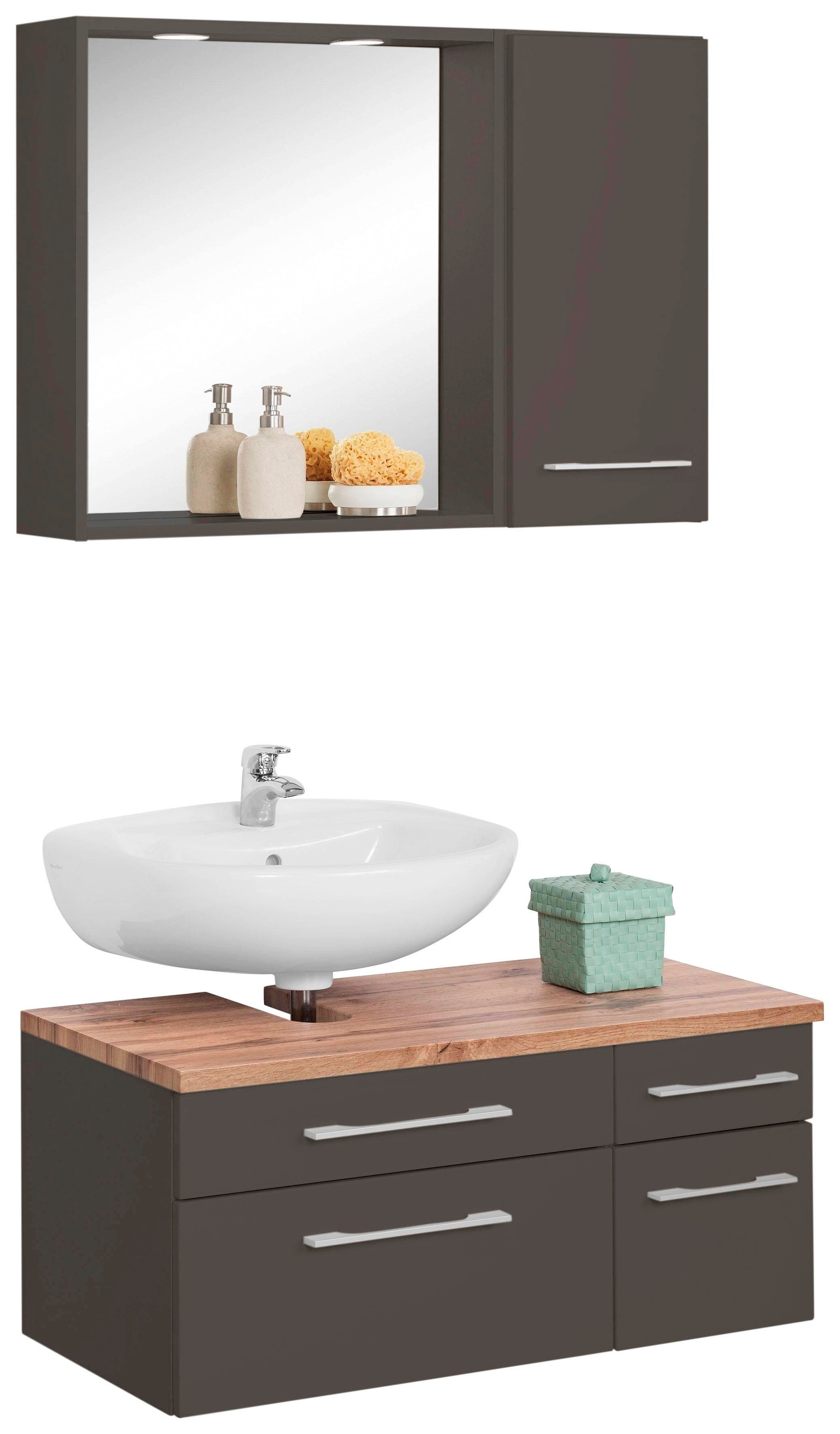welltime Badmöbel-Set »Davos« 3 Stk. tlg. günstig online kaufen