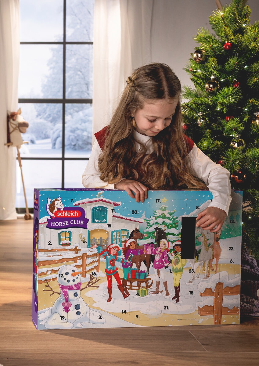Schleich® Adventskalender »HORSE CLUB 2025, Weihnachtliche Schlittenfahrt (99179)« ab 5 Jahren