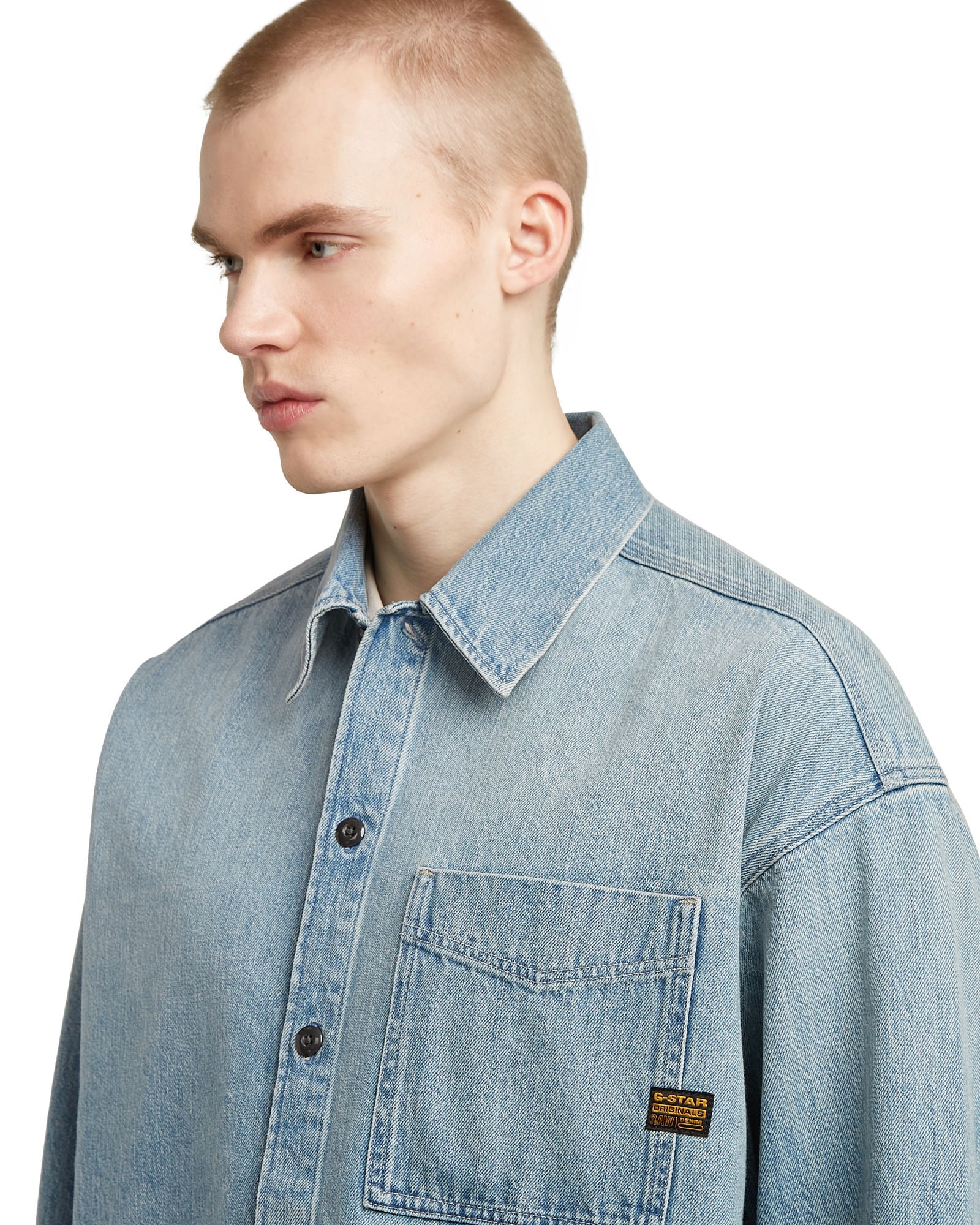 G-STAR Langarmshirt »Boxy Fit Overshirt«