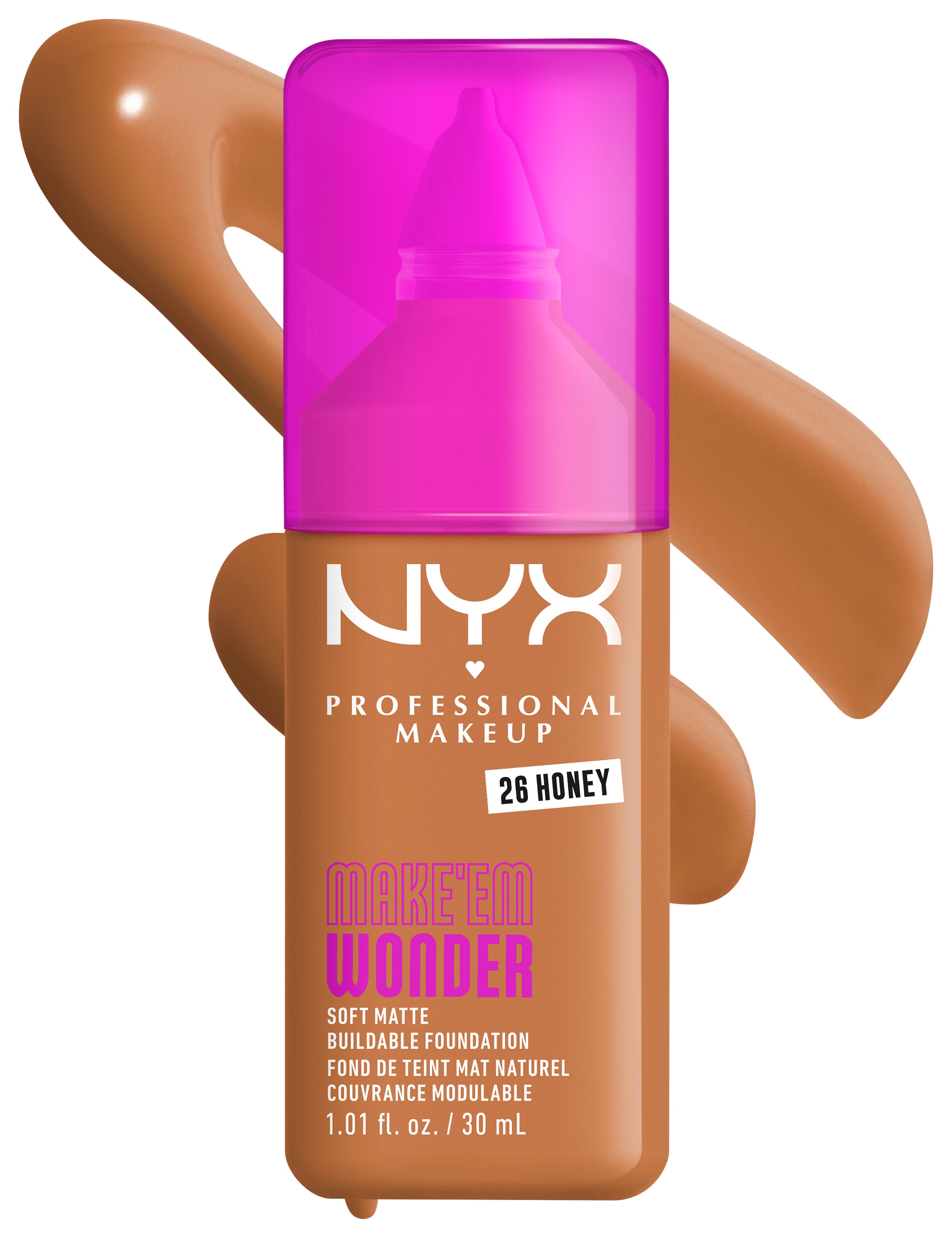 NYX PROFESSIONAL MAKEUP Foundation »MAKE 'EM WONDER FOUNDATION« perfekter No-Makeup-Makeup-Look bis zum Full Glam