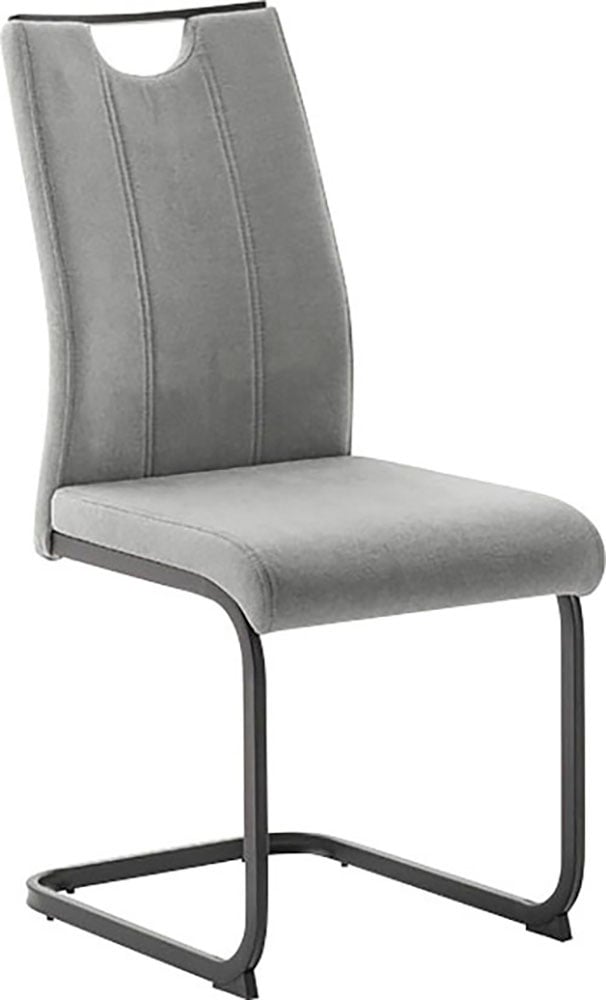MCA furniture Freischwinger »MCA TERESINA Schwingstuhl mit Griffloch«, Feingewebe, (4er-Set), Schwingstühle mit Griffloch, Komfortsitzhöhe von ca. 48 cm