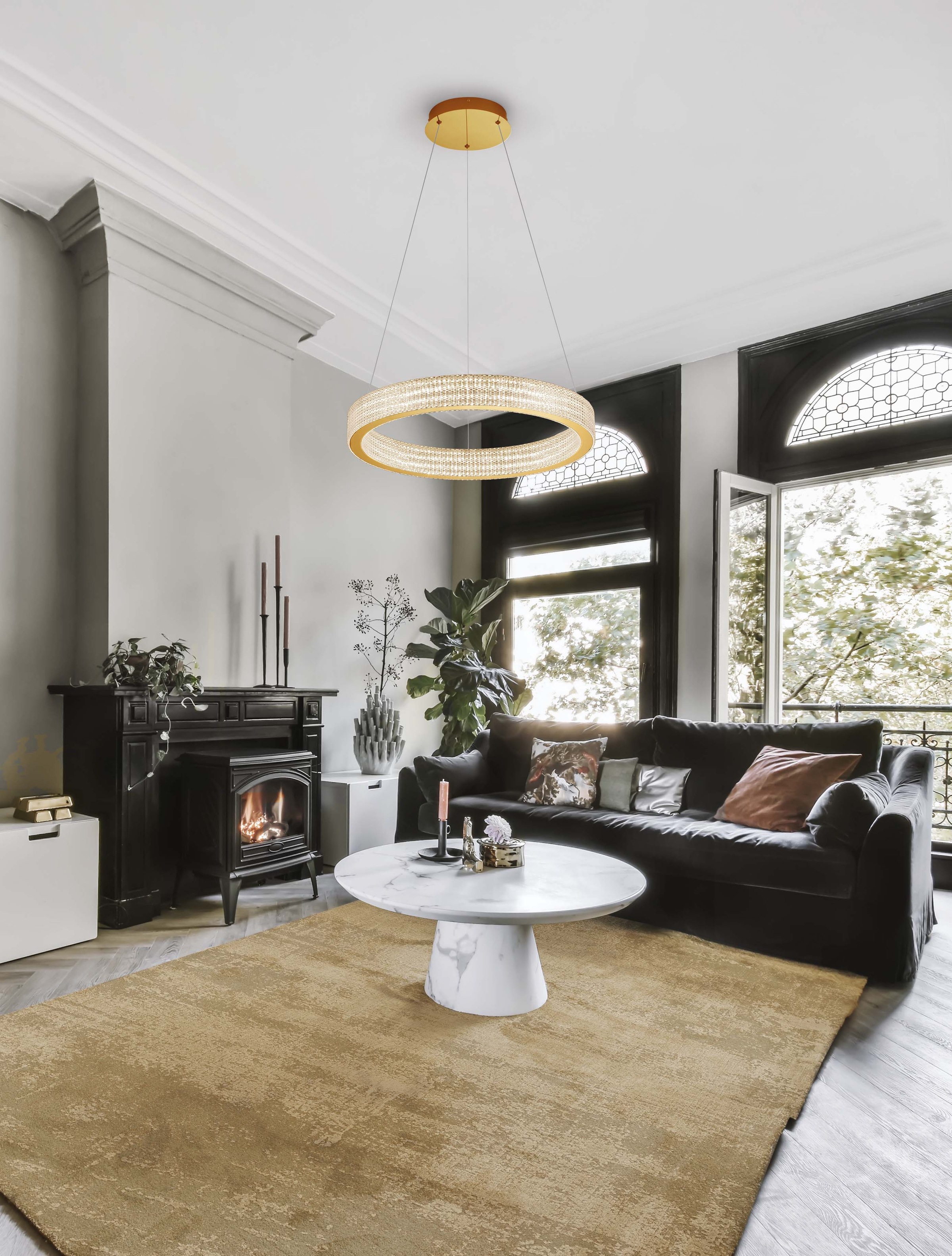 Nova Luce Pendelleuchte »KINARA« LED-Modul 1 Stk. Warmweiß günstig online kaufen