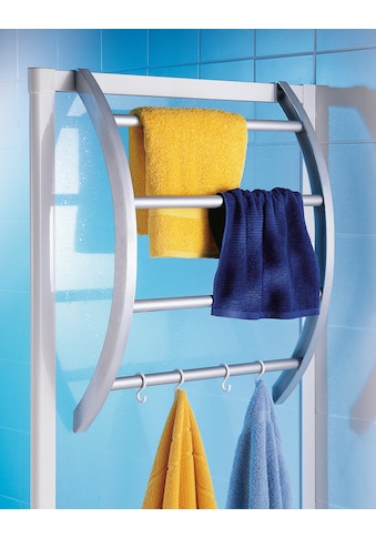 Handtuchhalter, Kunststoff/Aluminium, Befestigung ohne Bohren - einfach einhängen