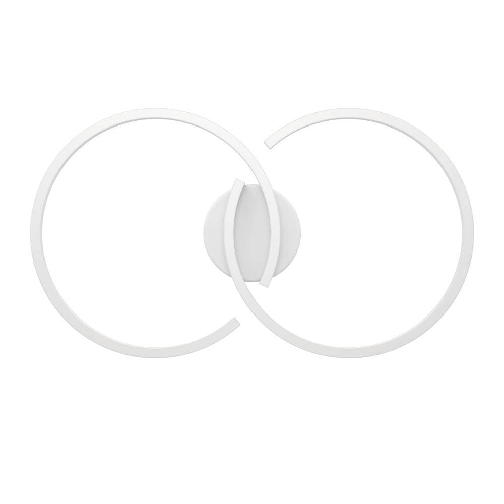 EGLO Deckenleuchte »AMANDOLO«, 1 flammig, Leuchtmittel LED-Modul | LED fest integriert, dimmbare Deckenlampe, Fernbedienung, Metall in Weiß, RGB Backlight