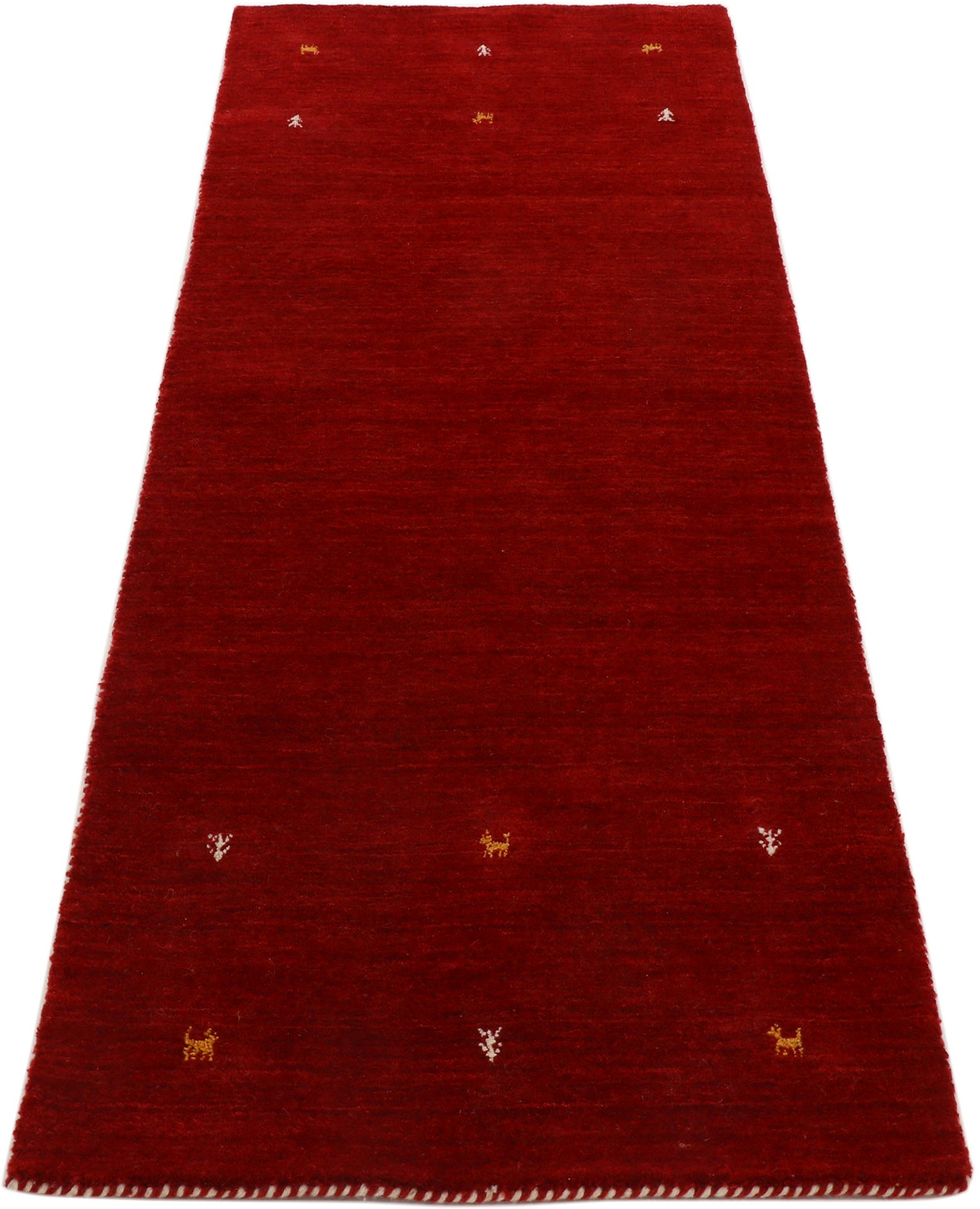 carpetfine Wollteppich »Gabbeh Uni, auch als Läufer erhältlich«, rechteckig günstig online kaufen