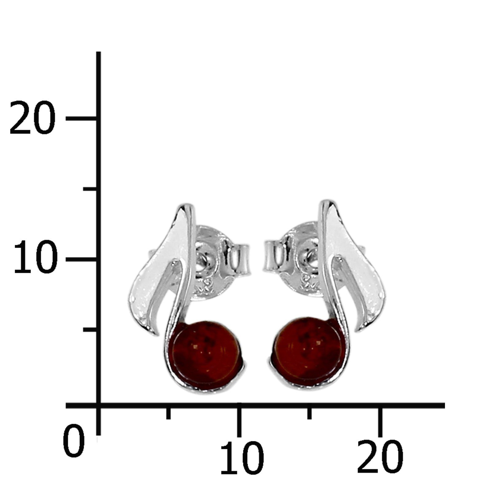 OSTSEE-SCHMUCK Paar Ohrstecker »Ostsee-Schmuck Ohrstecker Note Ohrstecker Note«, (2 tlg.)