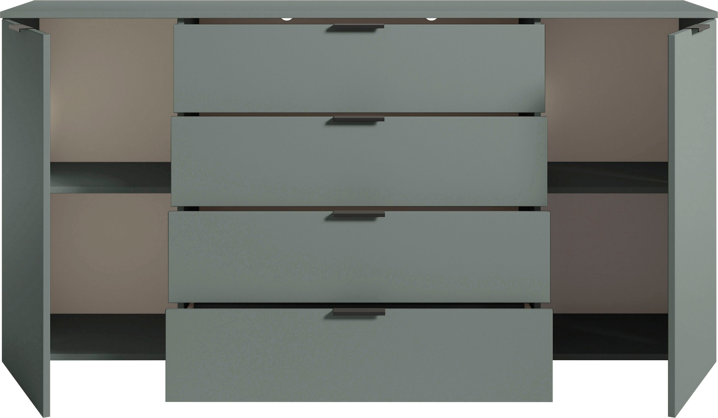 HBZ Sideboard »Linz Kommode, BxHxT 180x90x40cm«, (1 St.), Breite 180cm,Lip-Griff, Melaminbeschichtung